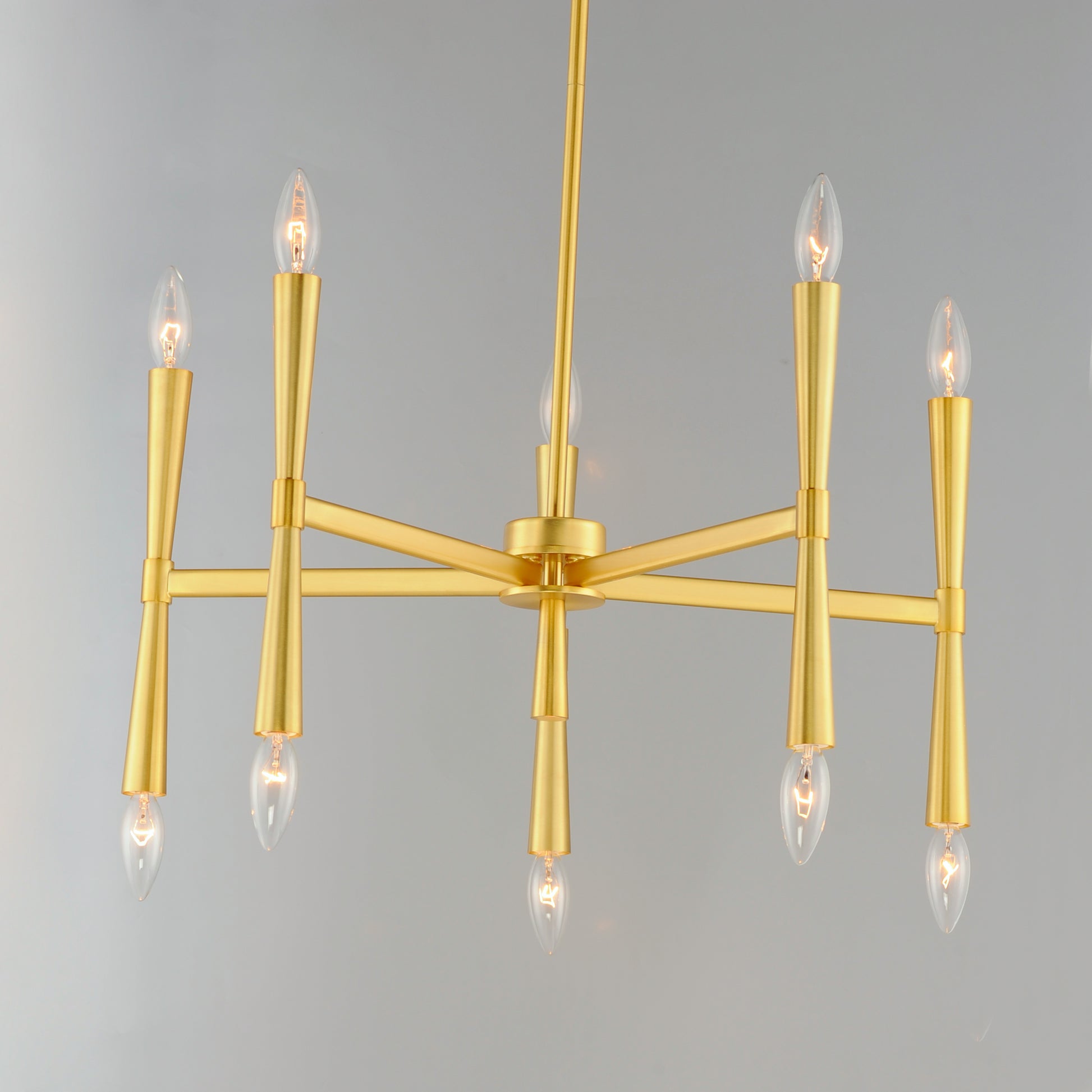 Rome 10-Light Chandelier Satin Brass by Maxim Lighting
