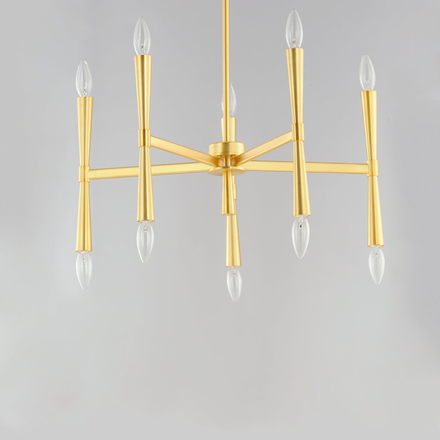 Rome 10-Light Chandelier Satin Brass by Maxim Lighting