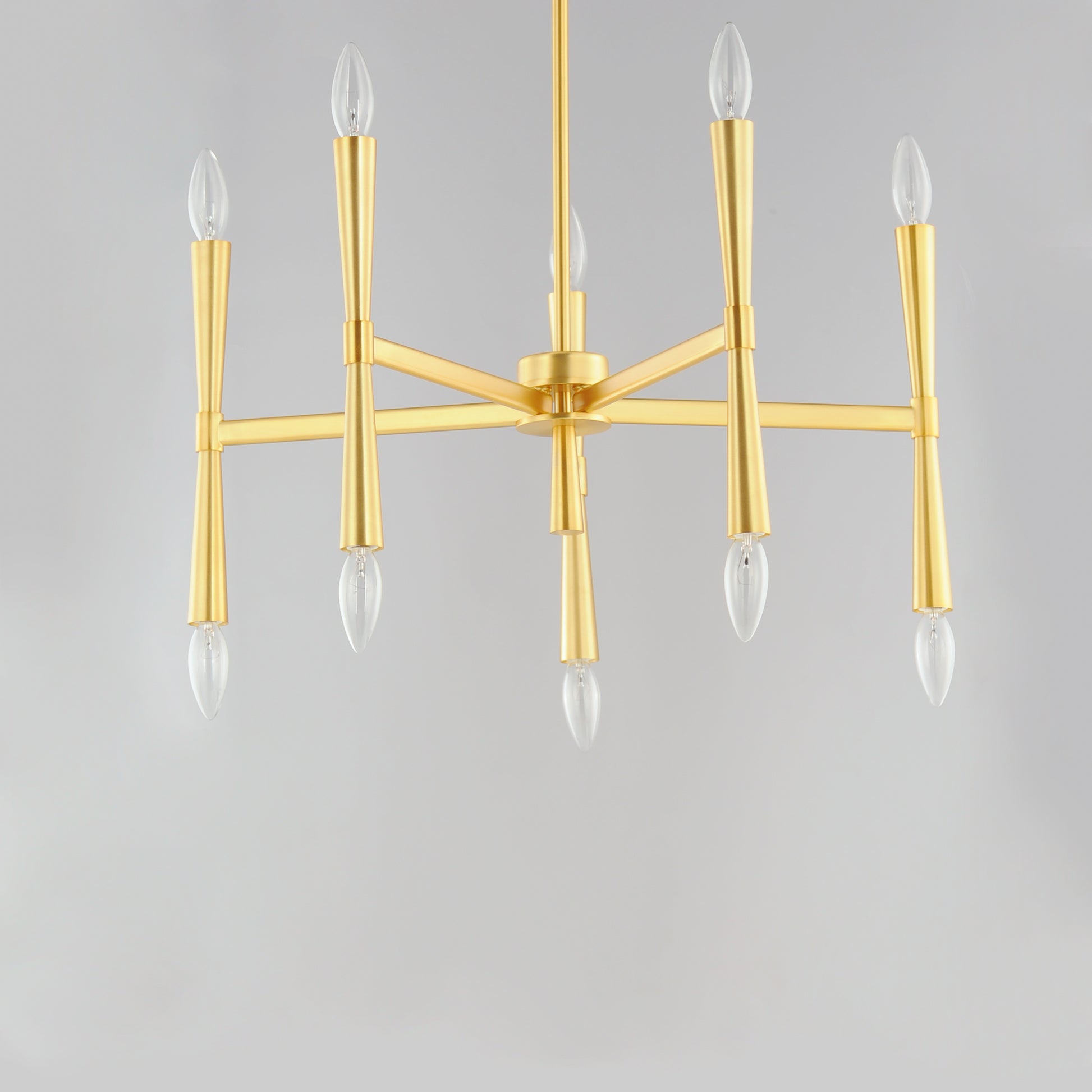 Rome 10-Light Chandelier Satin Brass by Maxim Lighting