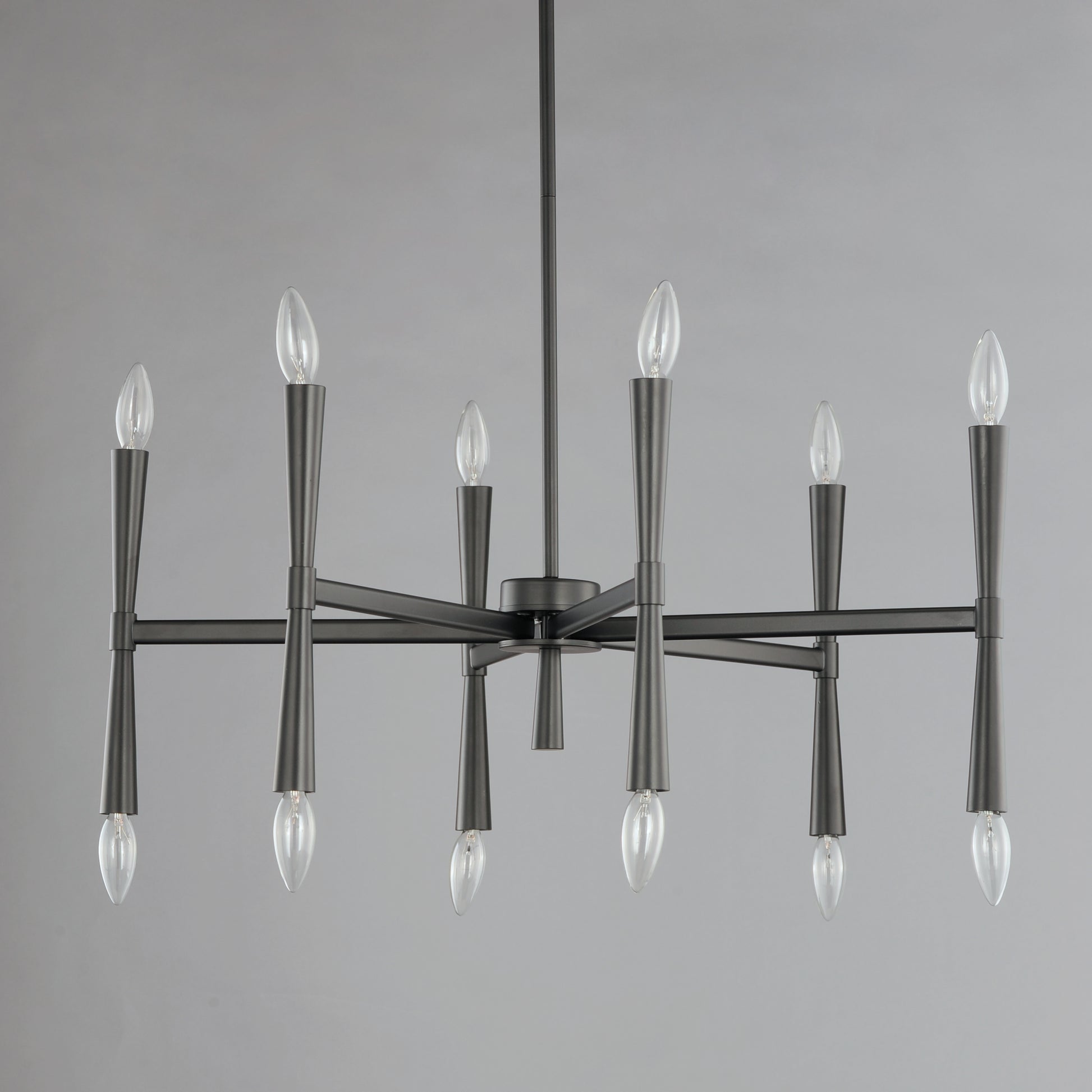 Rome 12-Light Chandelier Black by Maxim Lighting