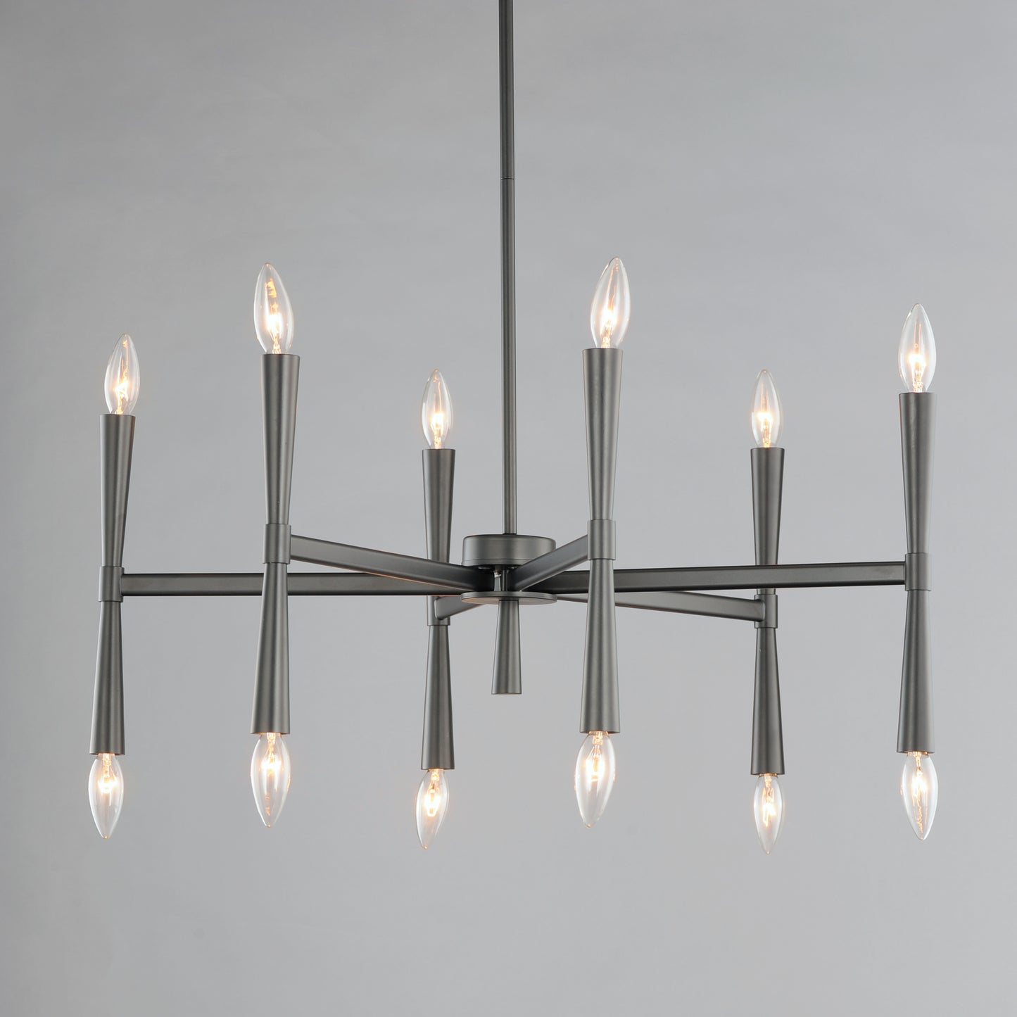 Rome 12-Light Chandelier Black by Maxim Lighting