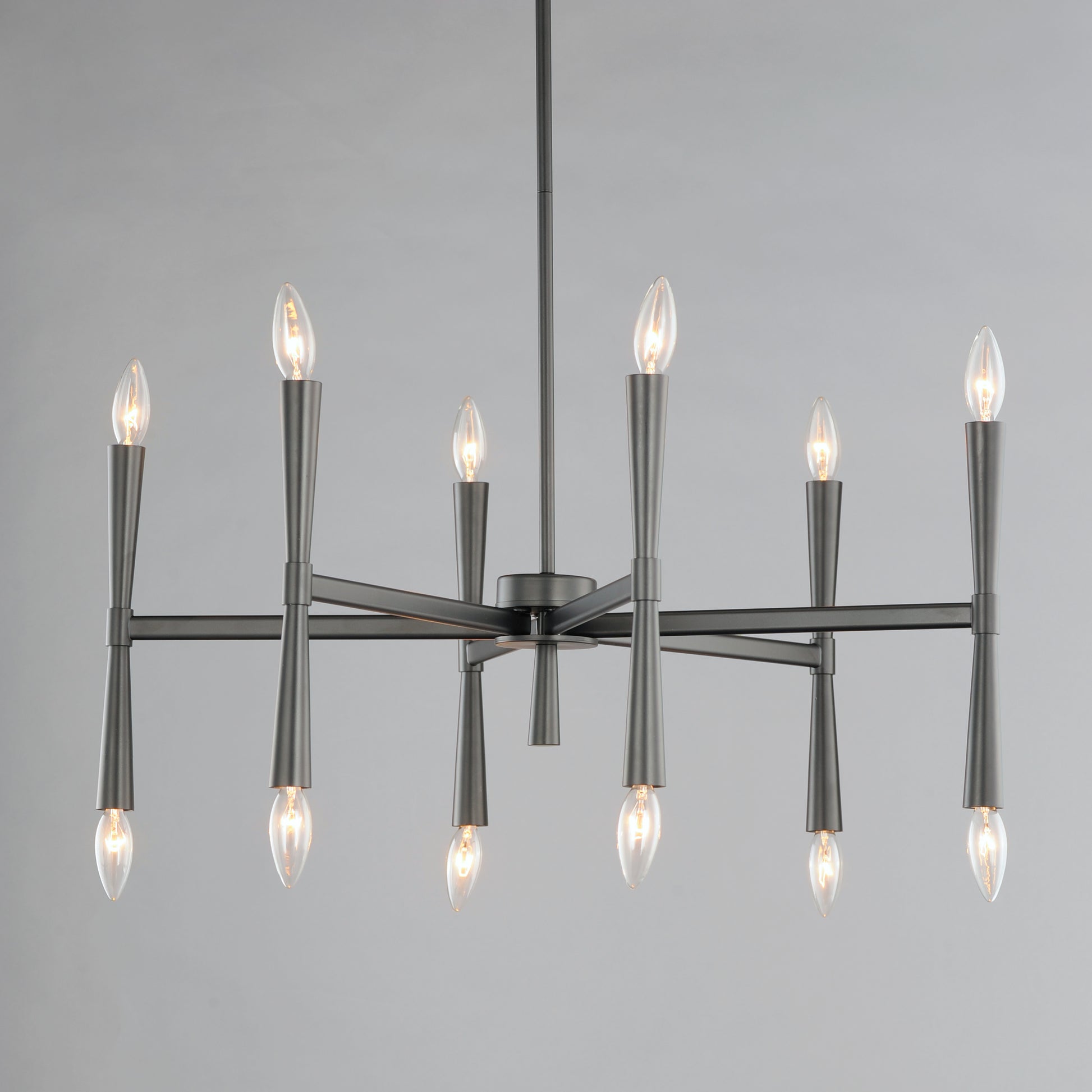 Rome 12-Light Chandelier Black by Maxim Lighting