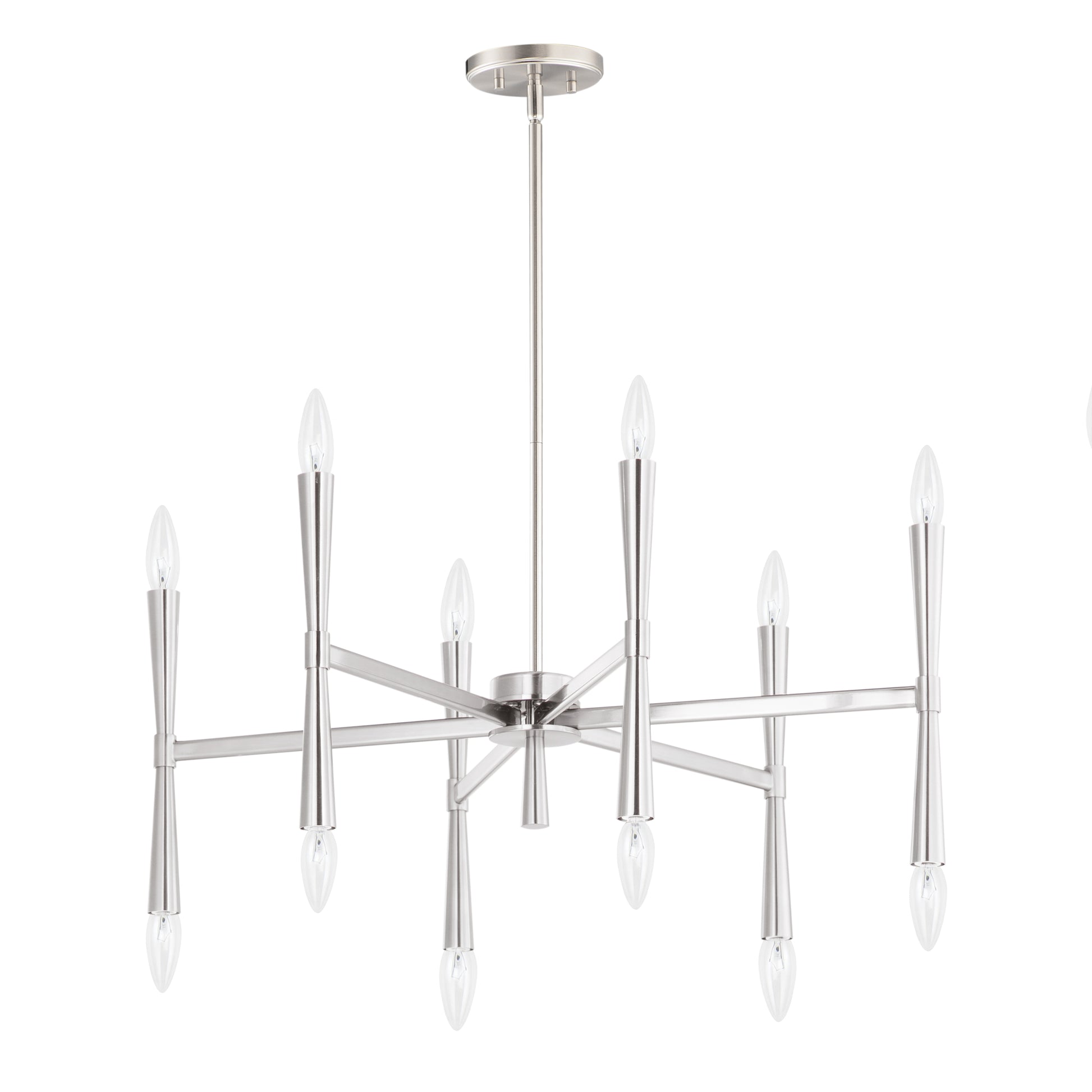 Rome 12-Light Chandelier Satin Nickel by Maxim Lighting