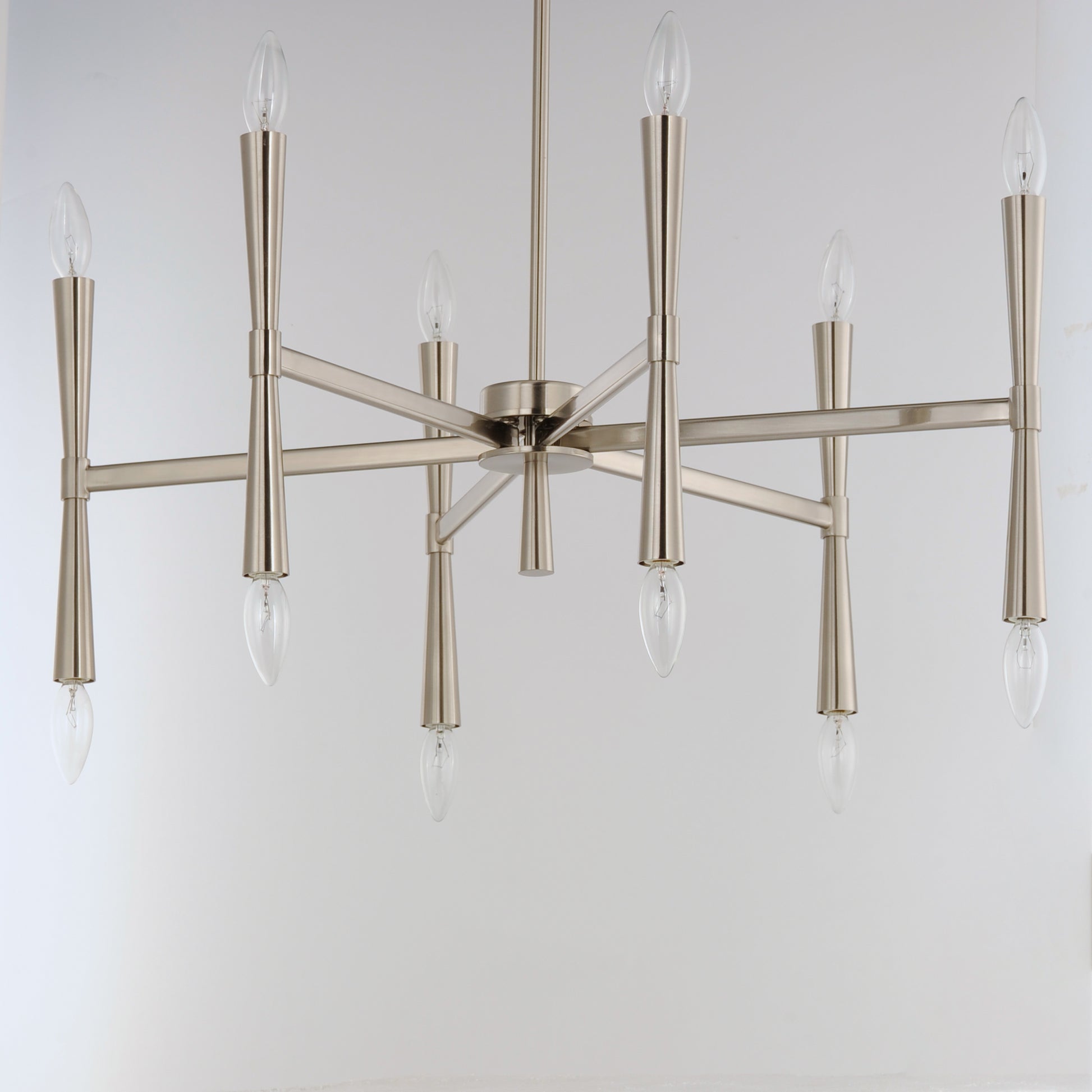 Rome 12-Light Chandelier Satin Nickel by Maxim Lighting