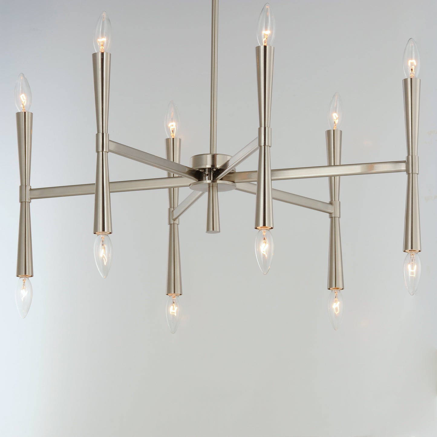 Rome 12-Light Chandelier Satin Nickel by Maxim Lighting