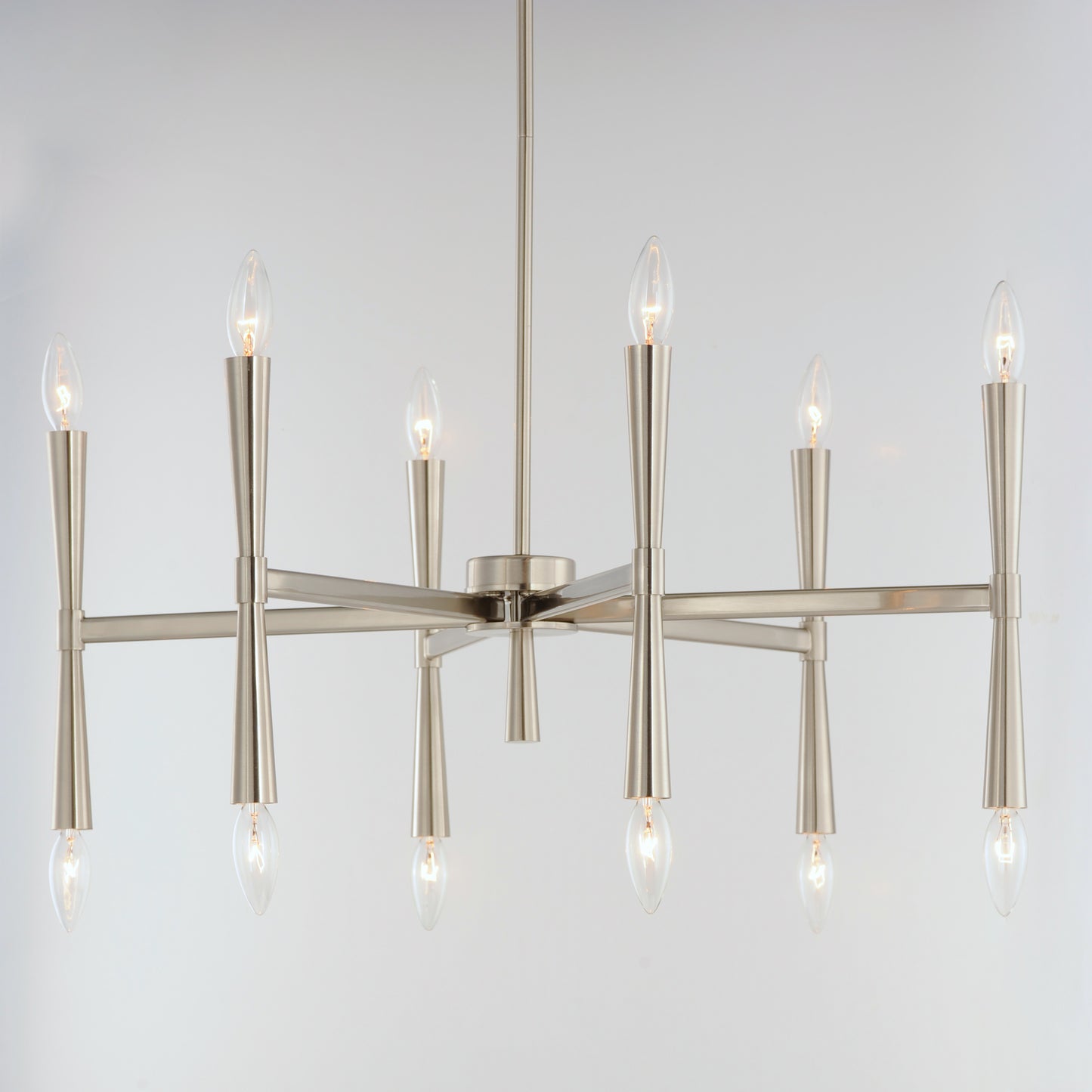 Rome 12-Light Chandelier Satin Nickel by Maxim Lighting