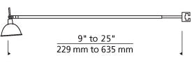 Wall Telescope Head Adjustable Monorail Wall Light by Visual & Comfort & Co