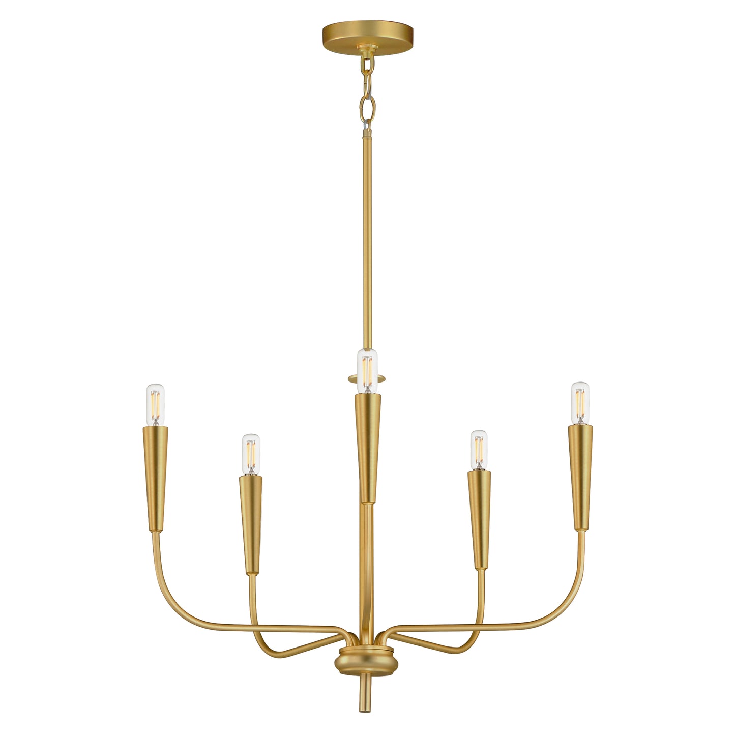 Vela 5-Light Chandelier Satin Brass by Maxim Lighting