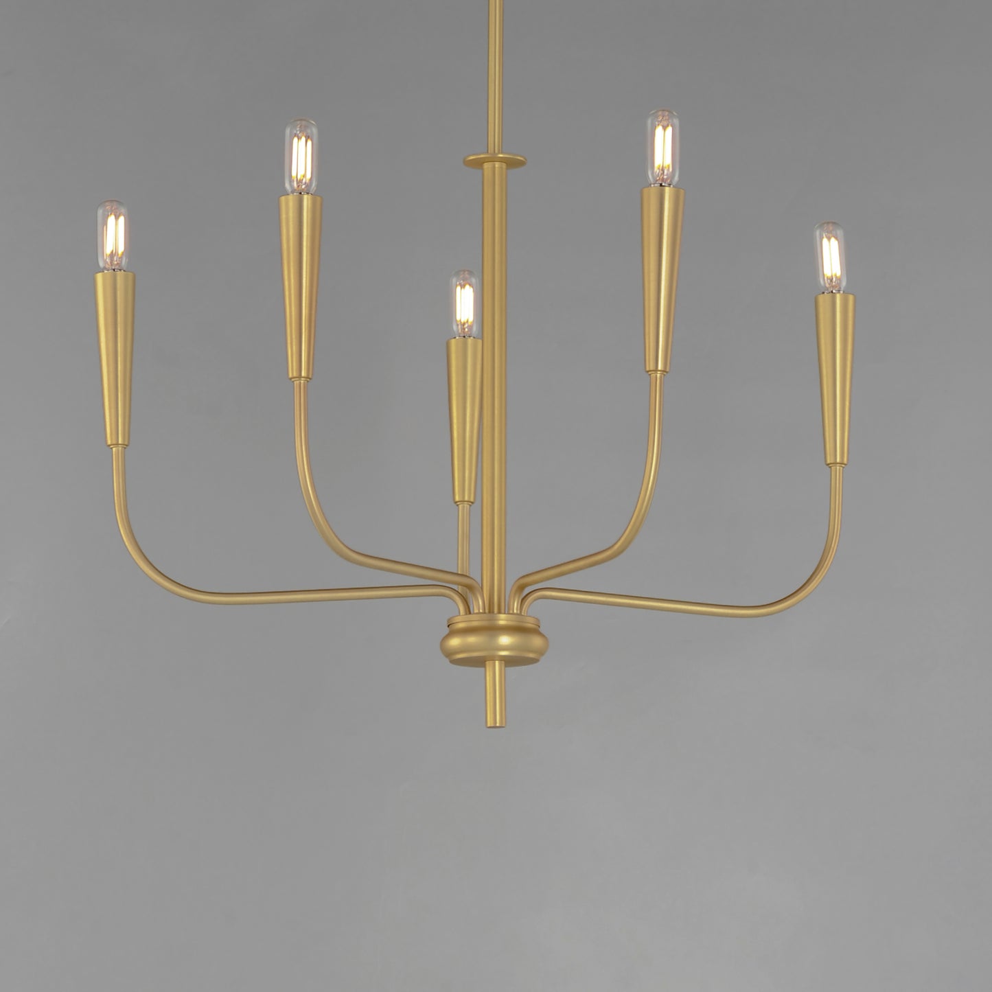 Vela 5-Light Chandelier Satin Brass by Maxim Lighting