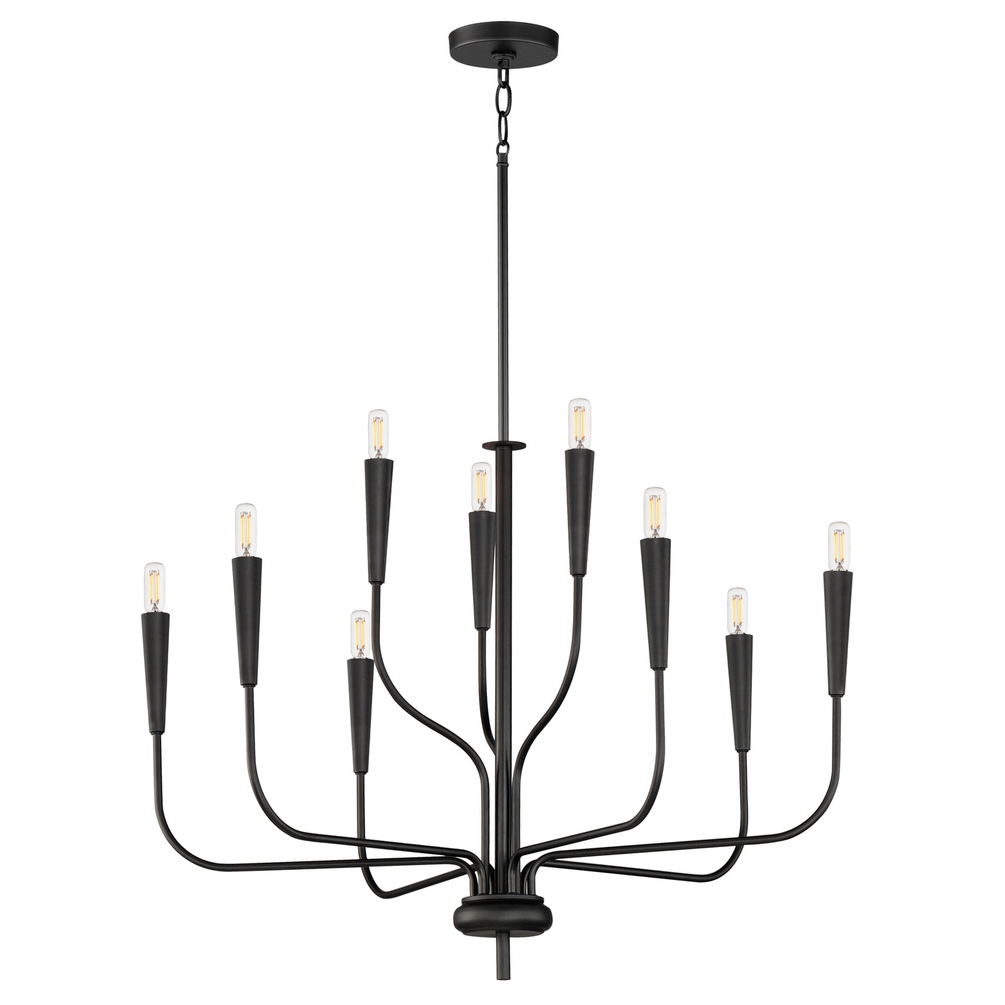 Vela 9-Light Chandelier Black by Maxim Lighting