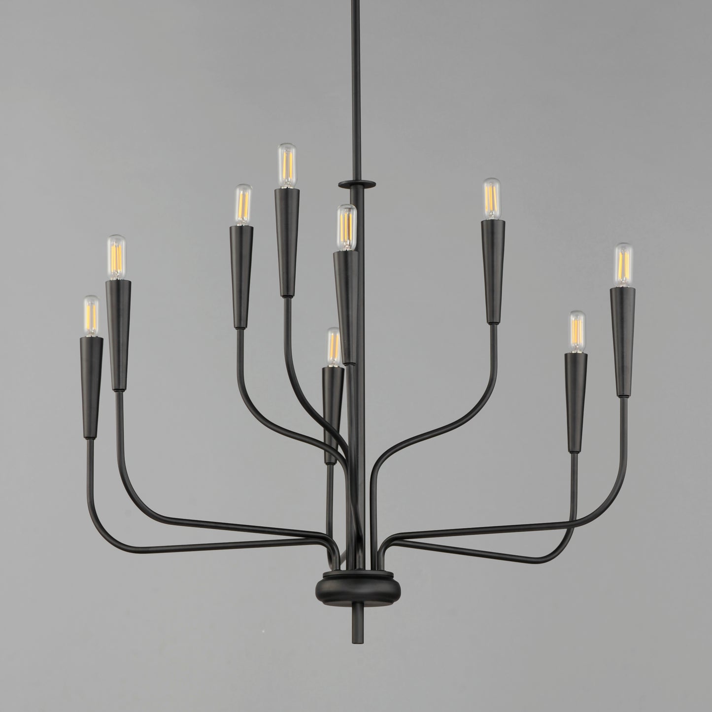 Vela 9-Light Chandelier Black by Maxim Lighting