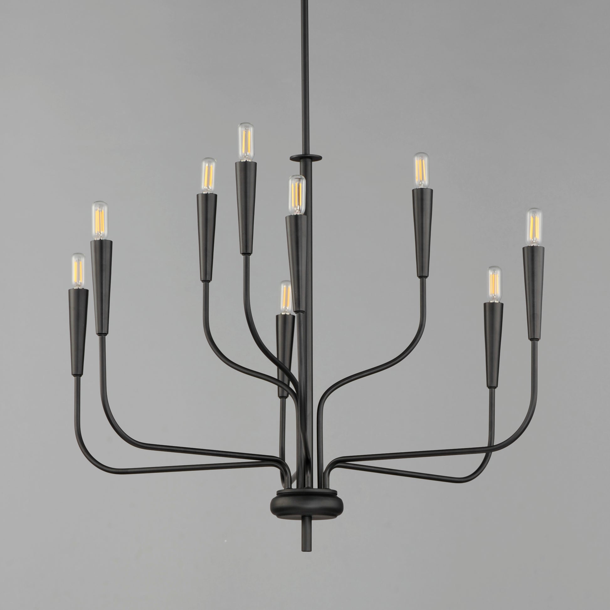 Vela 9-Light Chandelier Black by Maxim Lighting