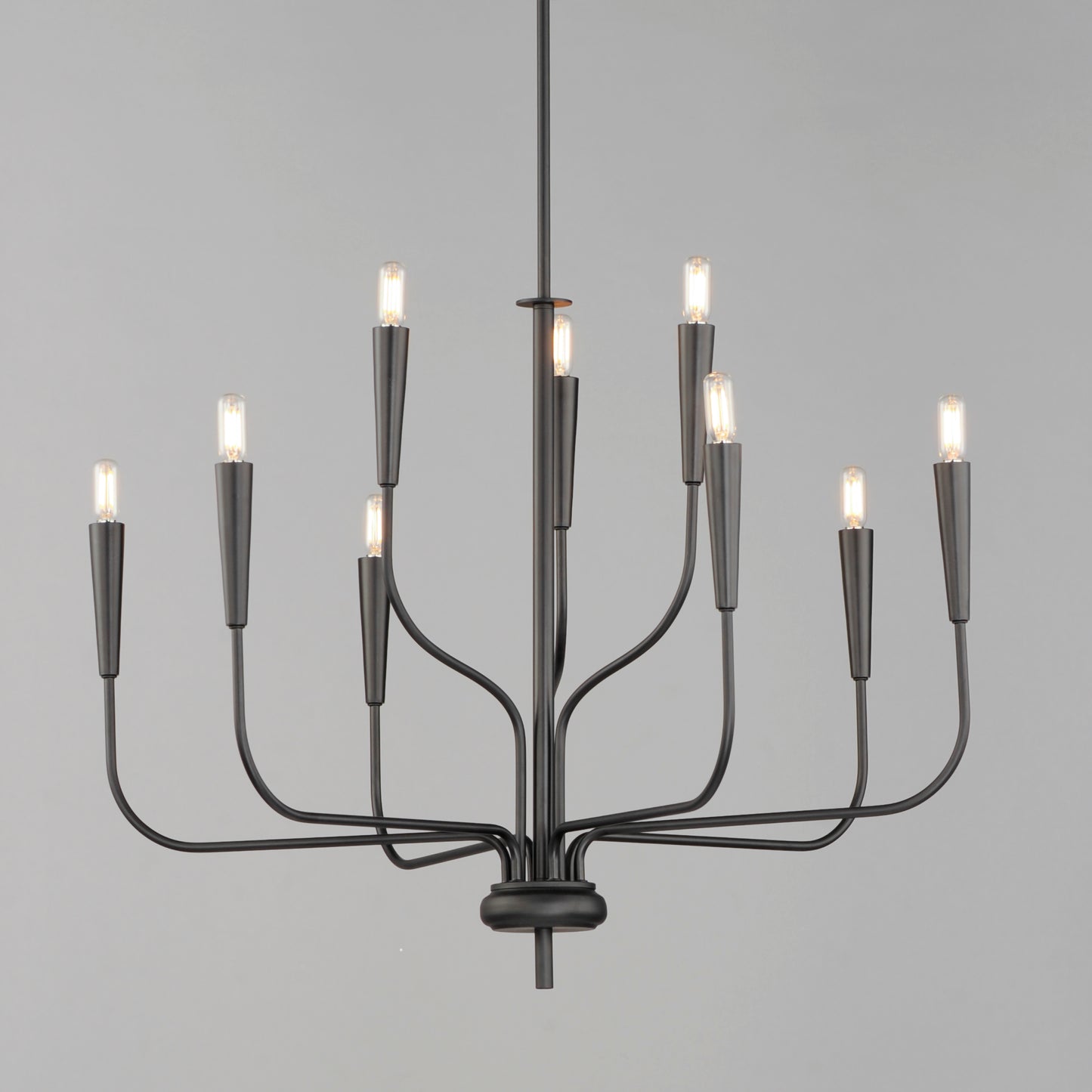 Vela 9-Light Chandelier Black by Maxim Lighting