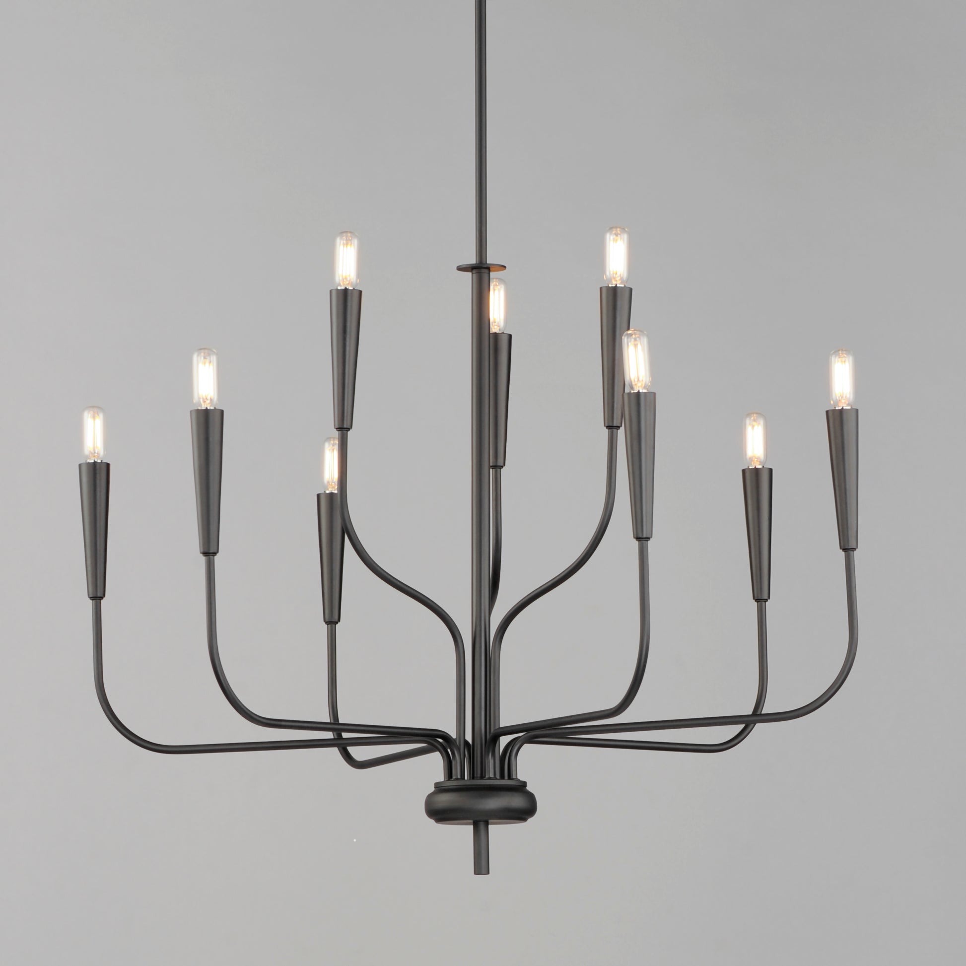 Vela 9-Light Chandelier Black by Maxim Lighting