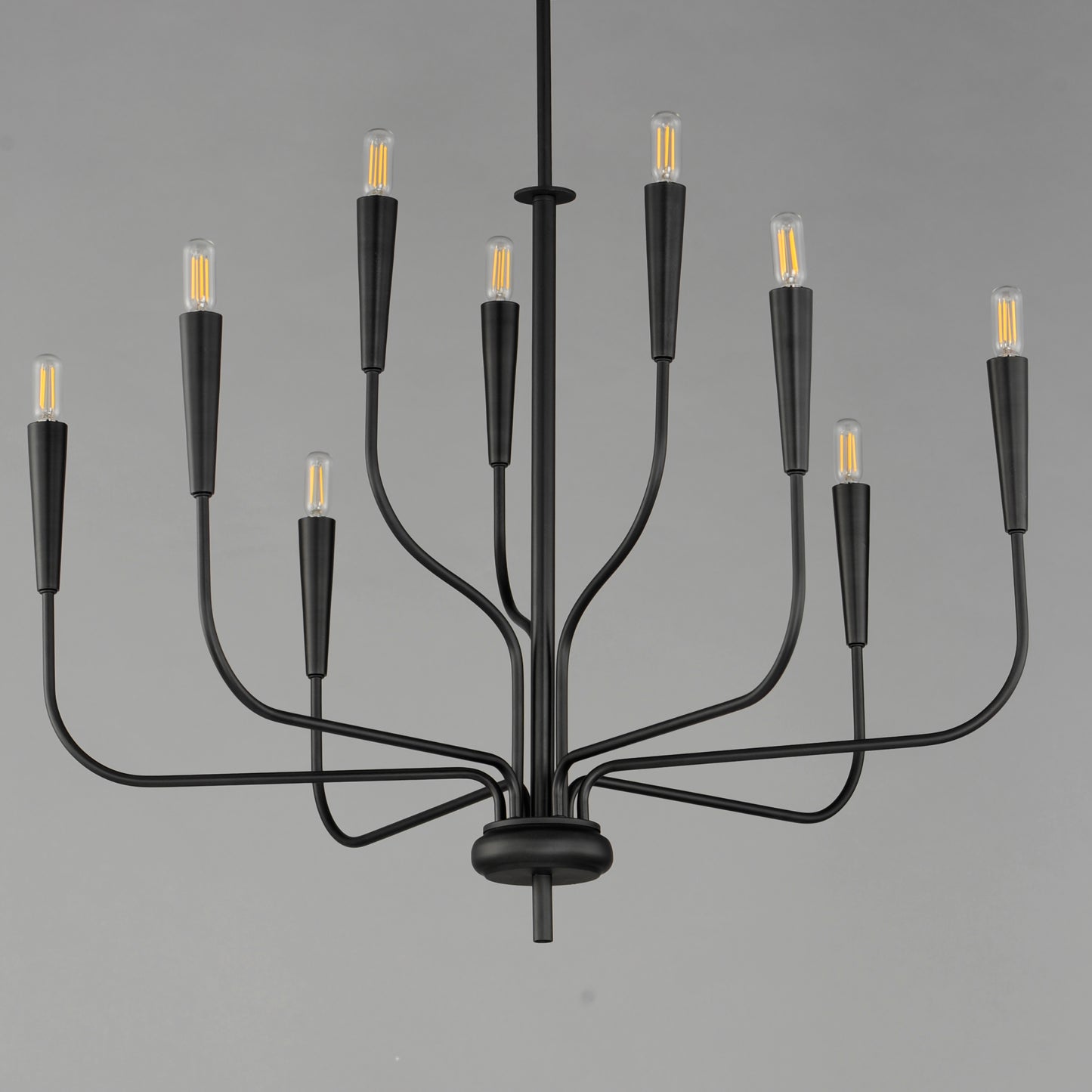 Vela 9-Light Chandelier Black by Maxim Lighting