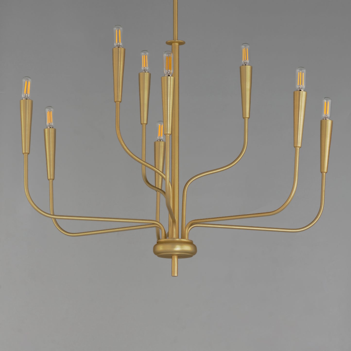 Vela 9-Light Chandelier Satin Brass by Maxim Lighting