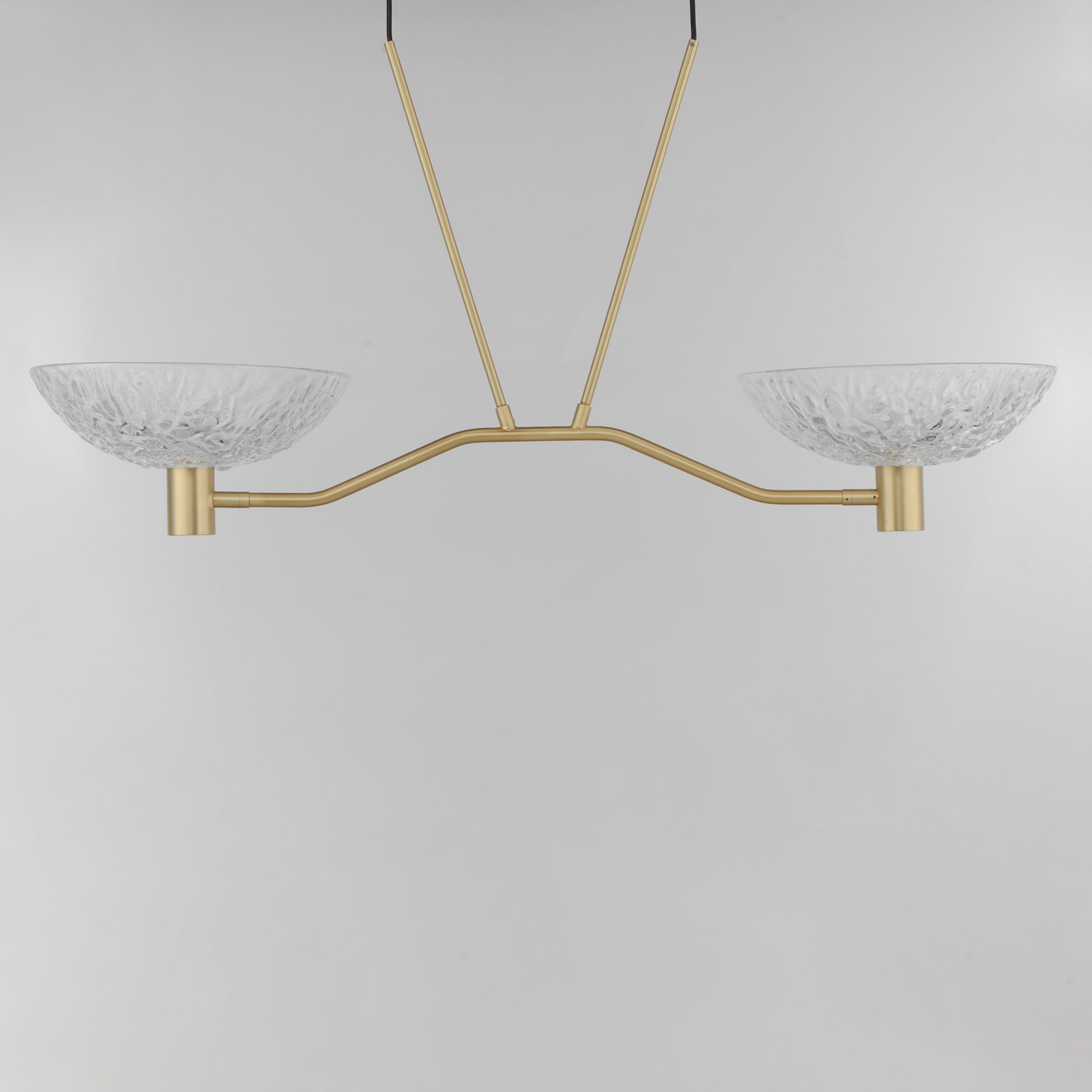 Metropolis 2-Light Linear LED Pendant Satin Brass by Maxim Lighting