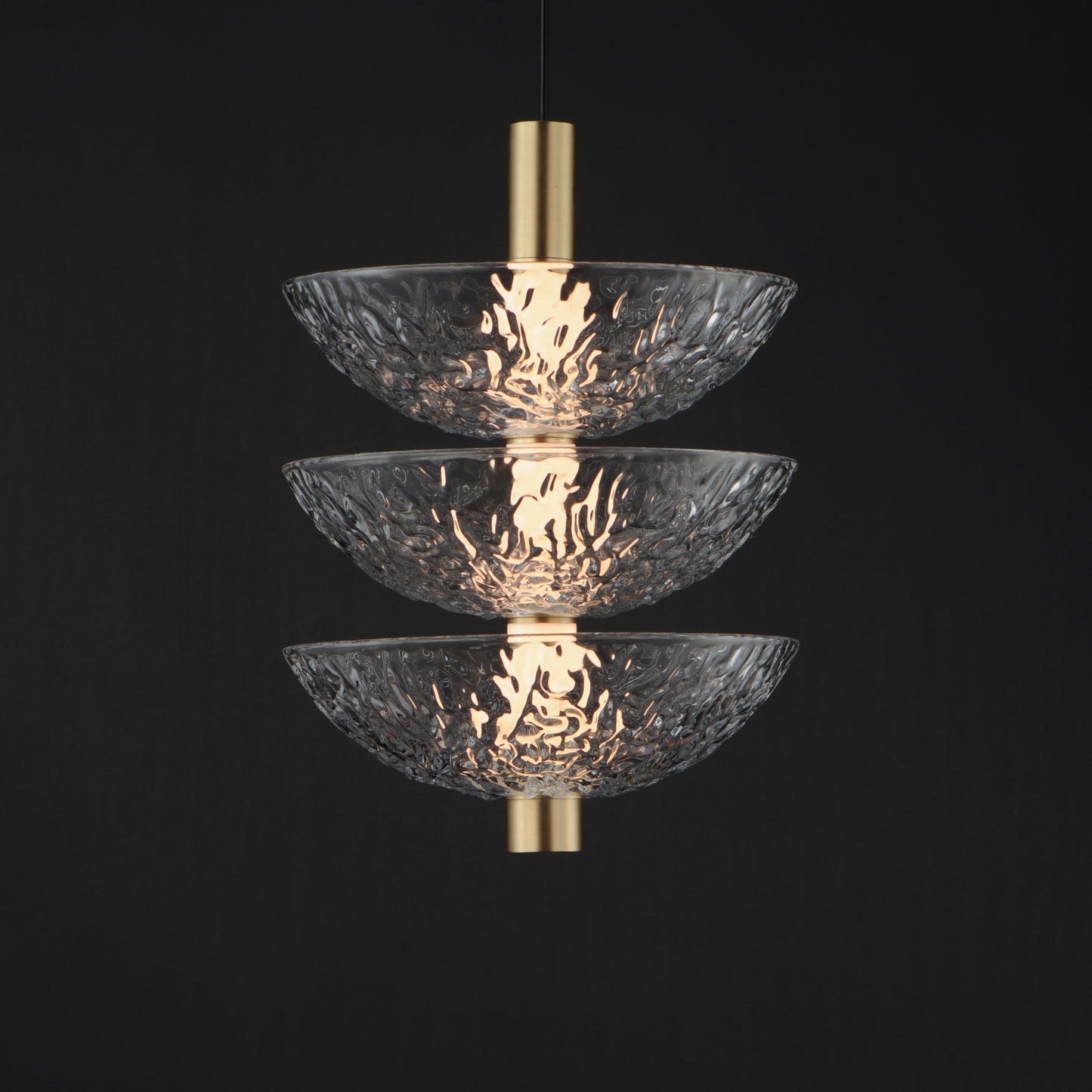 Metropolis 3-Light LED Pendant Satin Brass by Maxim Lighting
