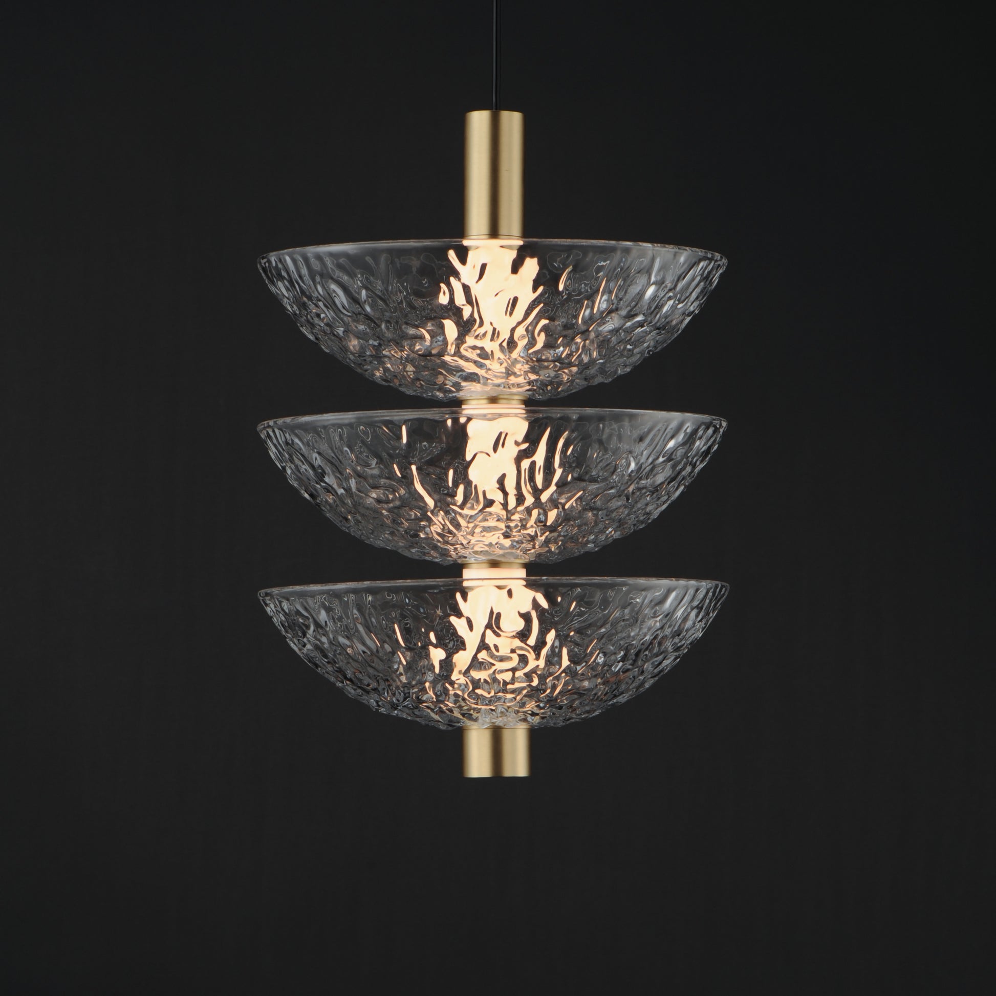 Metropolis 3-Light LED Pendant Satin Brass by Maxim Lighting