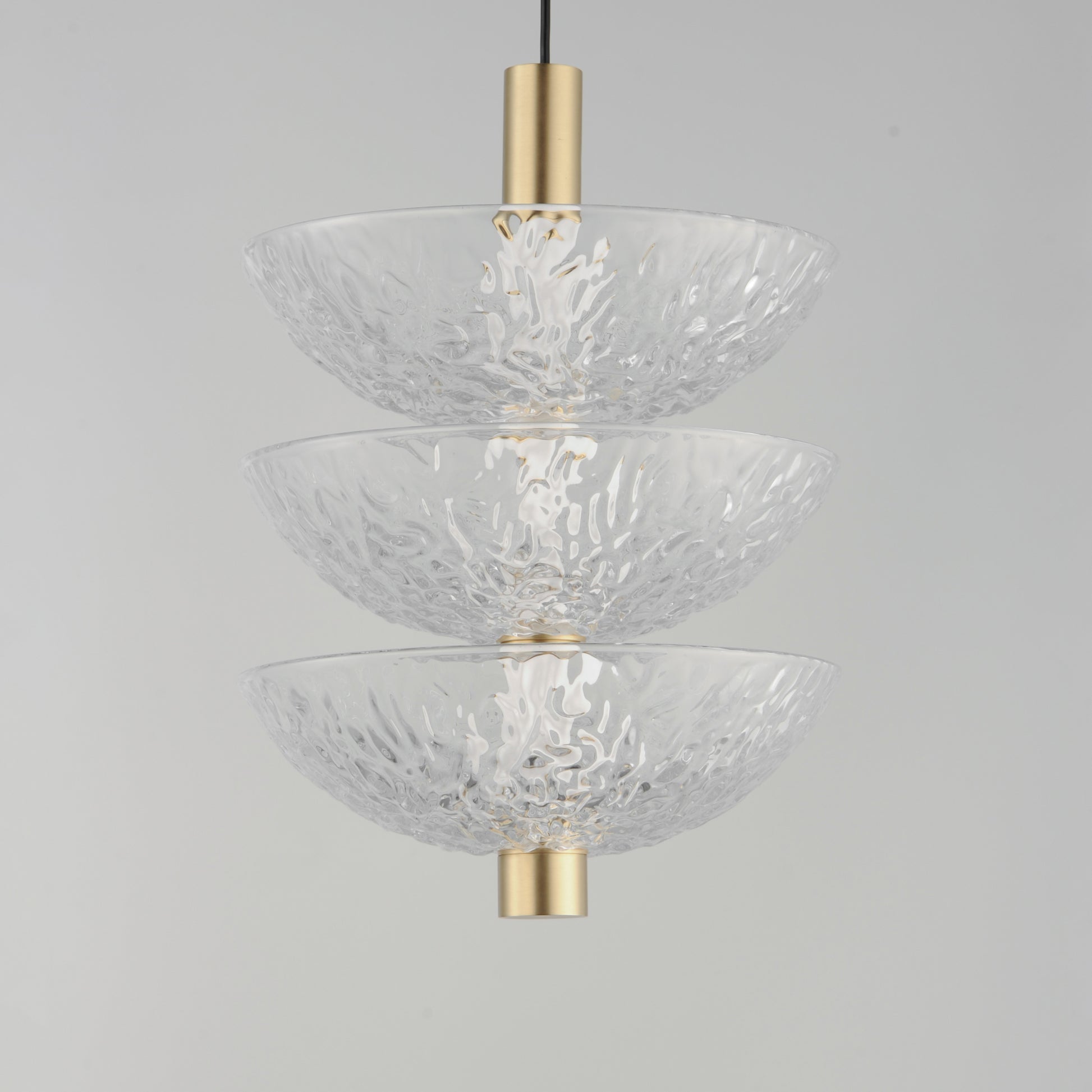 Metropolis 3-Light LED Pendant Satin Brass by Maxim Lighting