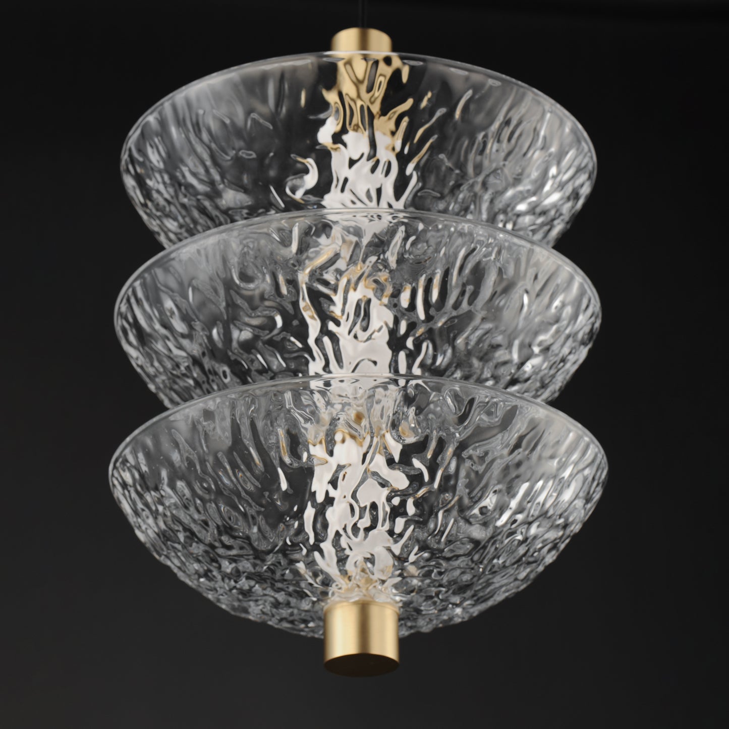 Metropolis 3-Light LED Pendant Satin Brass by Maxim Lighting