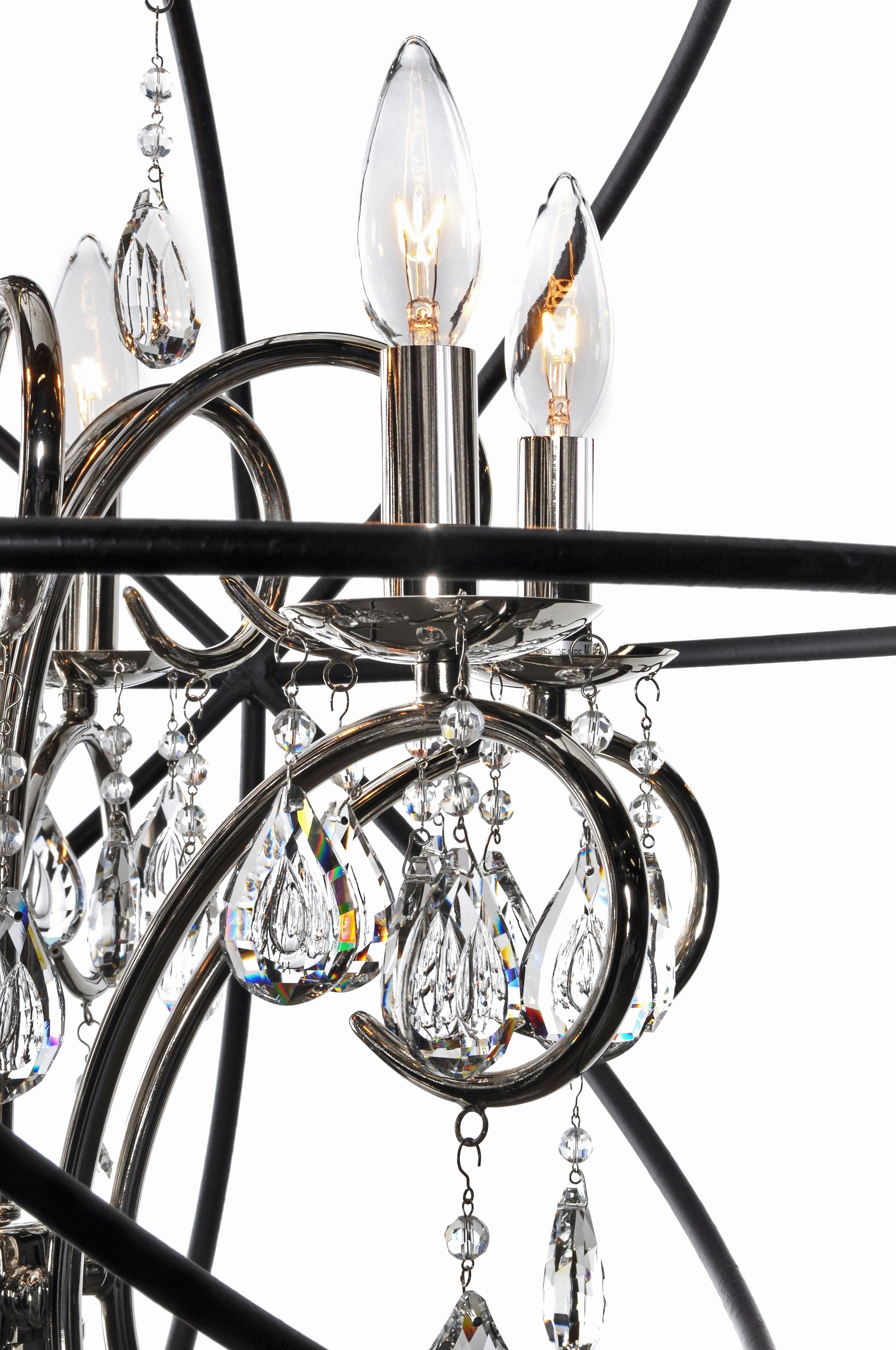 Orbit 3-Light Pendant Anthracite/Polished Nickel by Maxim Lighting