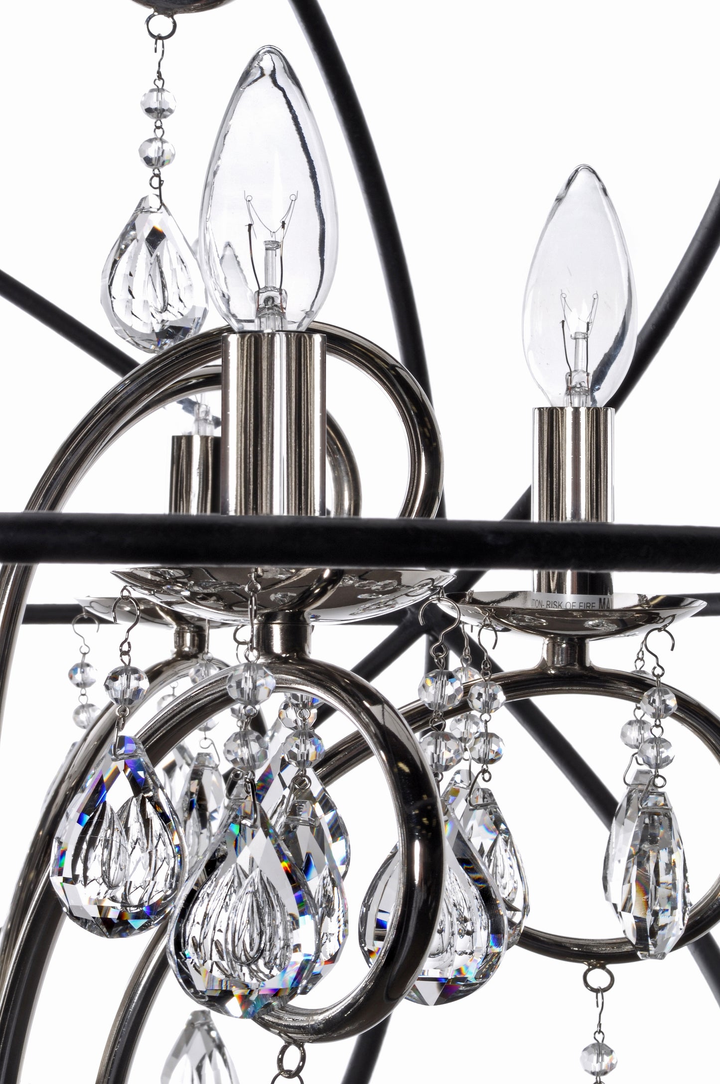 Orbit 6-Light Pendant Anthracite/Polished Nickel by Maxim Lighting
