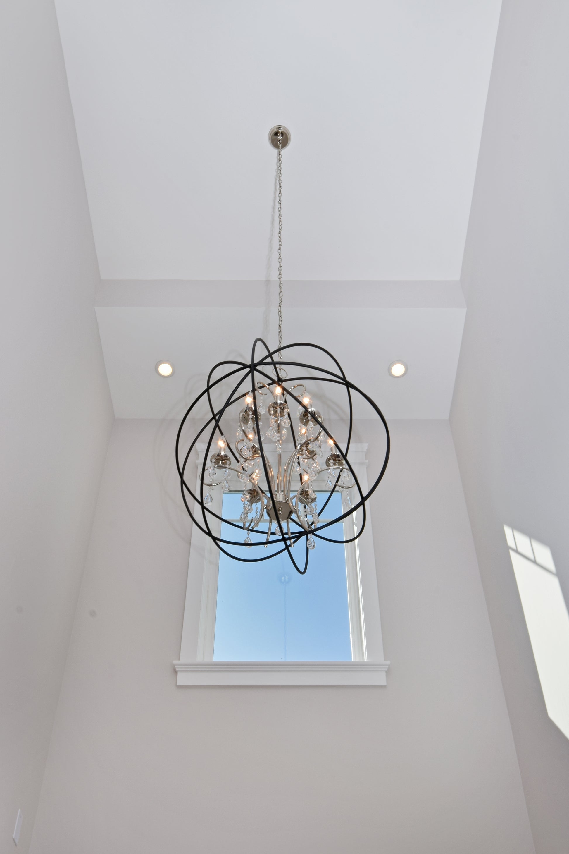 Orbit 9-Light Pendant Anthracite/Polished Nickel by Maxim Lighting