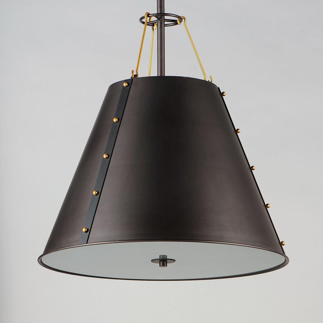 Trestle 3-Light Pendant Oil Rubbed Bronze/Antique Brass by Maxim Lighting