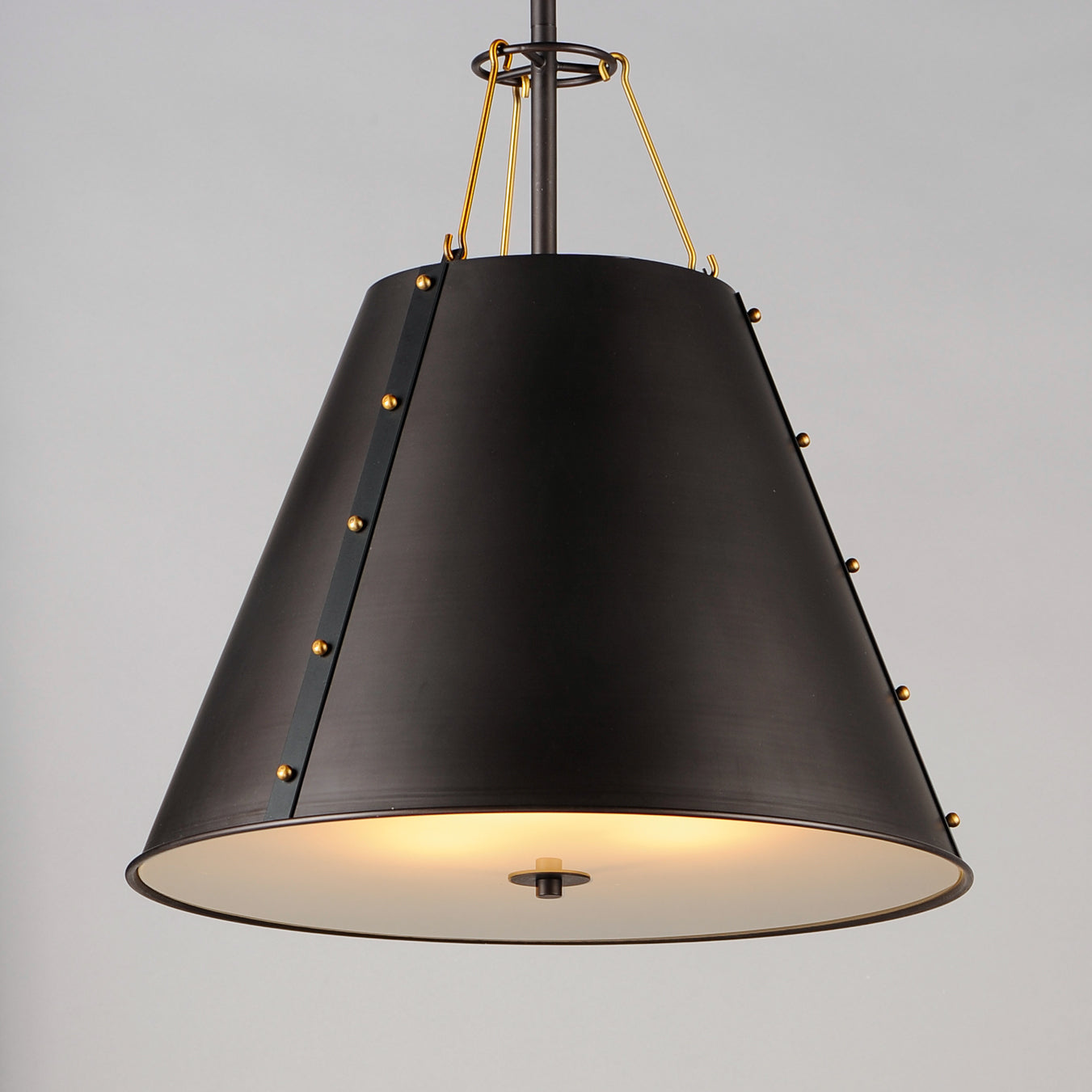 Trestle 3-Light Pendant Oil Rubbed Bronze/Antique Brass by Maxim Lighting