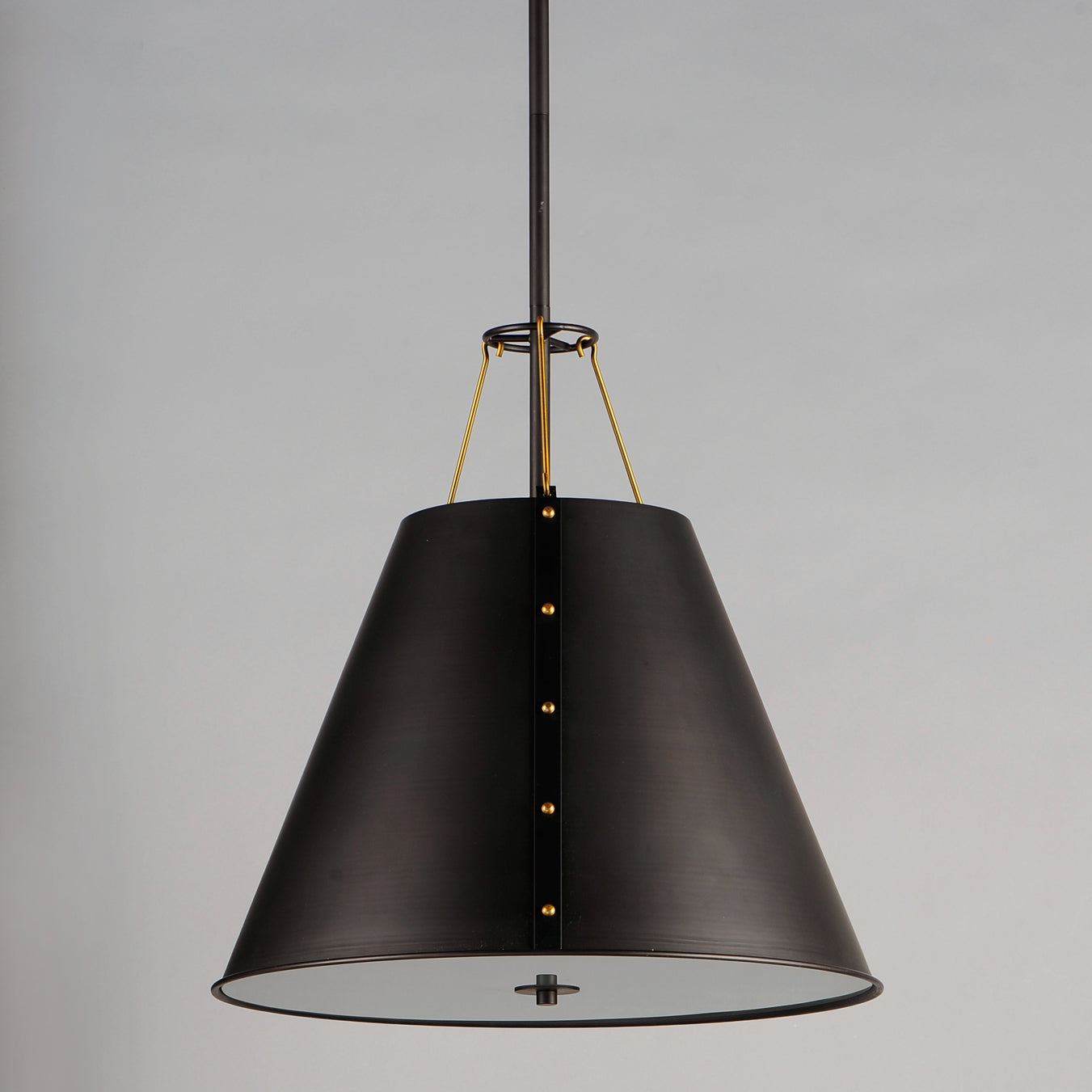 Trestle 3-Light Pendant Oil Rubbed Bronze/Antique Brass by Maxim Lighting