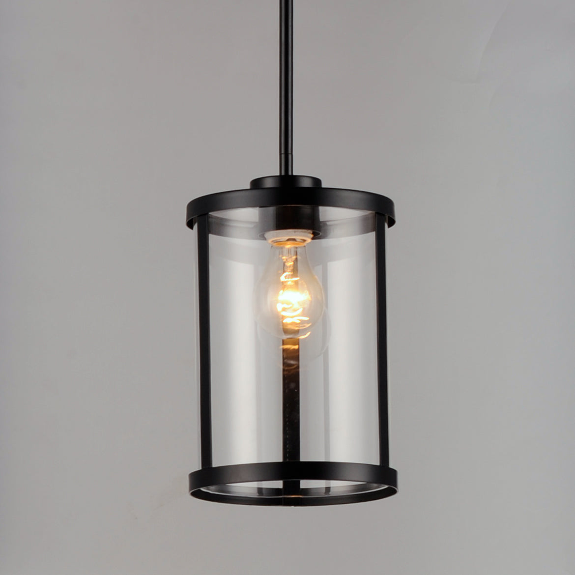 Sentinel Mini Pendant Black by Maxim Lighting