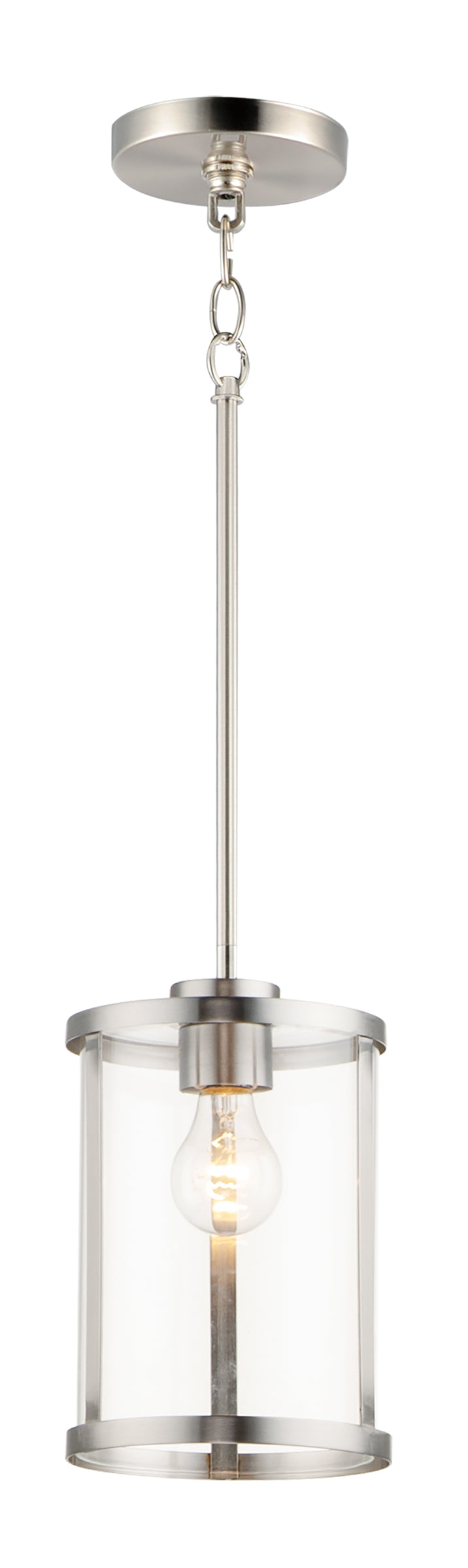 Sentinel Mini Pendant Satin Nickel by Maxim Lighting