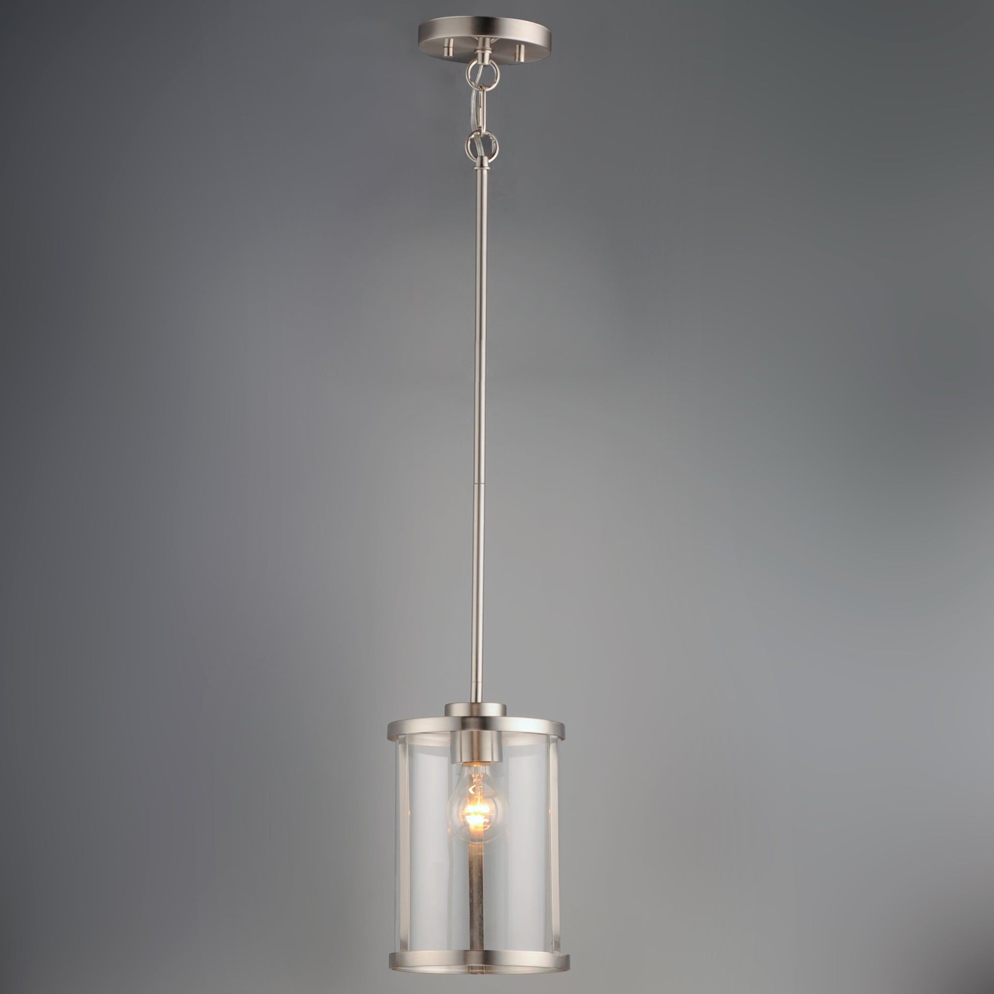Sentinel Mini Pendant Satin Nickel by Maxim Lighting
