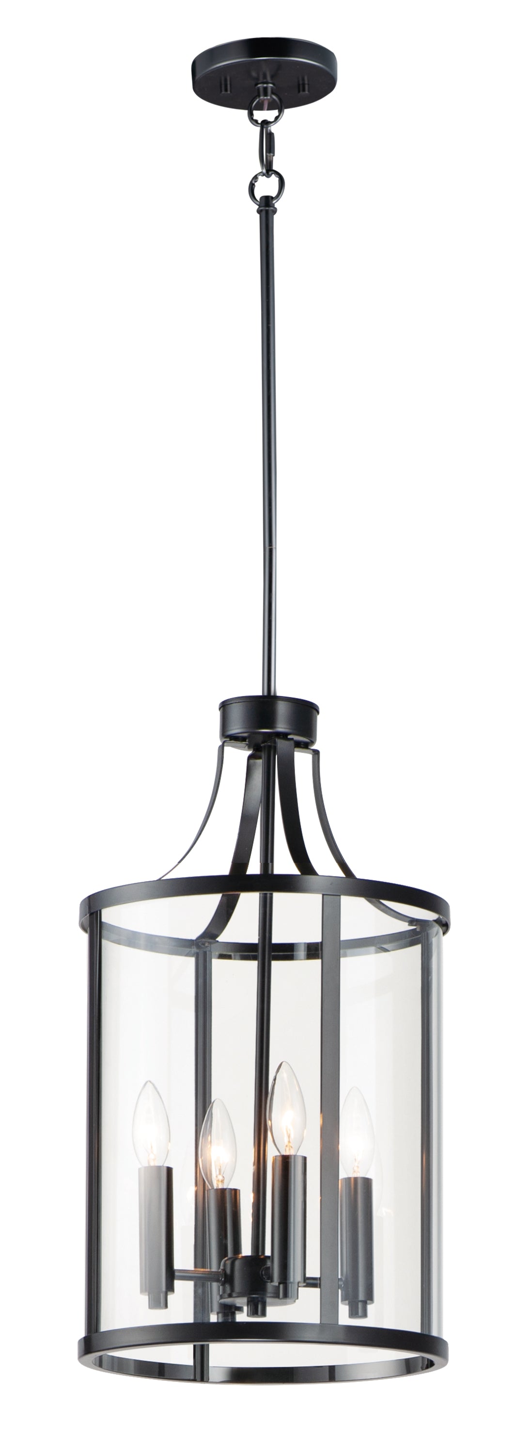 Sentinel 4-Light Pendant Black by Maxim Lighting