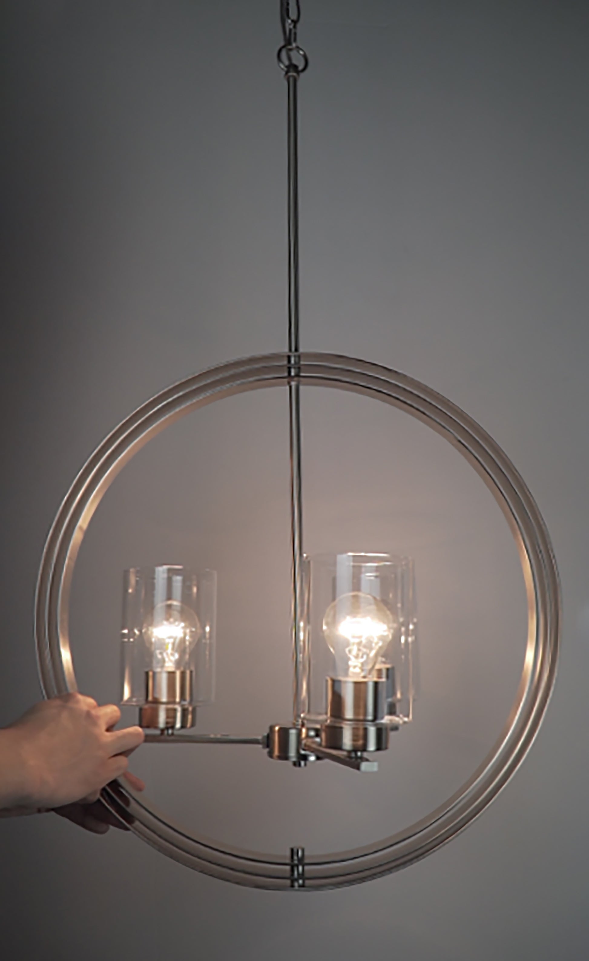 Sentinel 3-Light Pendant Satin Nickel by Maxim Lighting