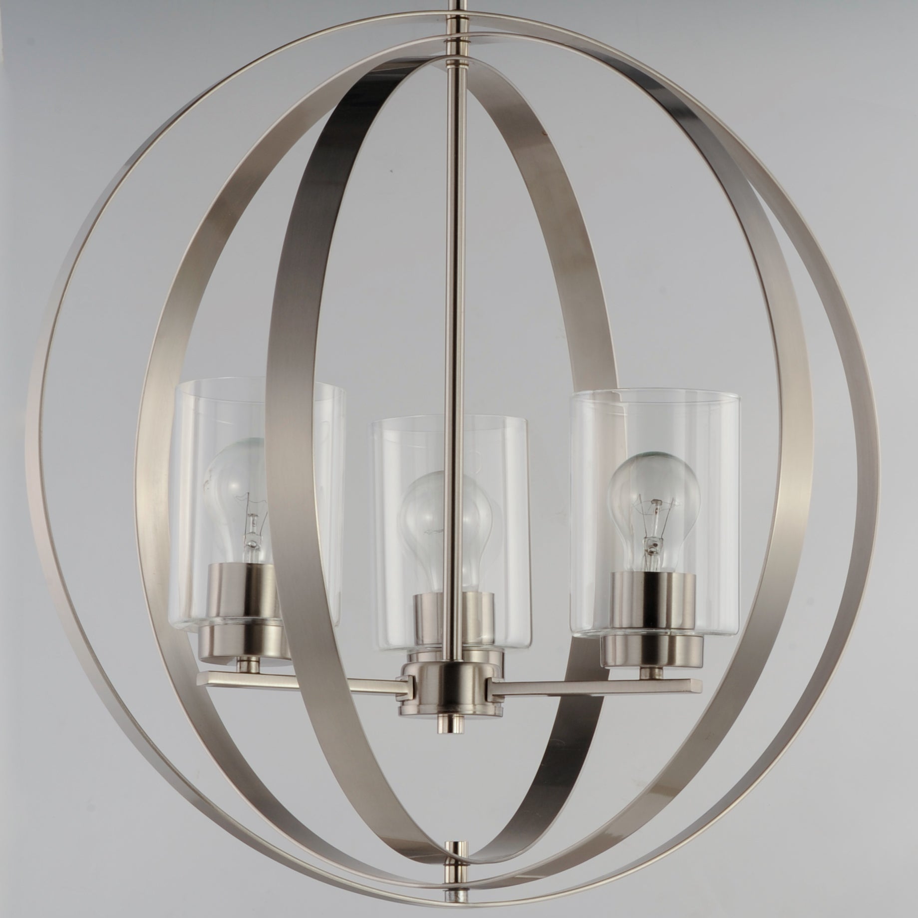 Sentinel 3-Light Pendant Satin Nickel by Maxim Lighting
