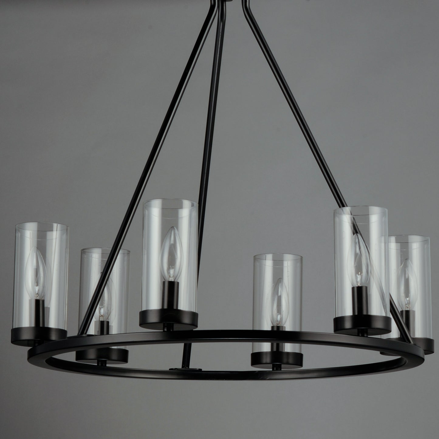 Sentinel 6-Light Chandelier Black by Maxim Lighting