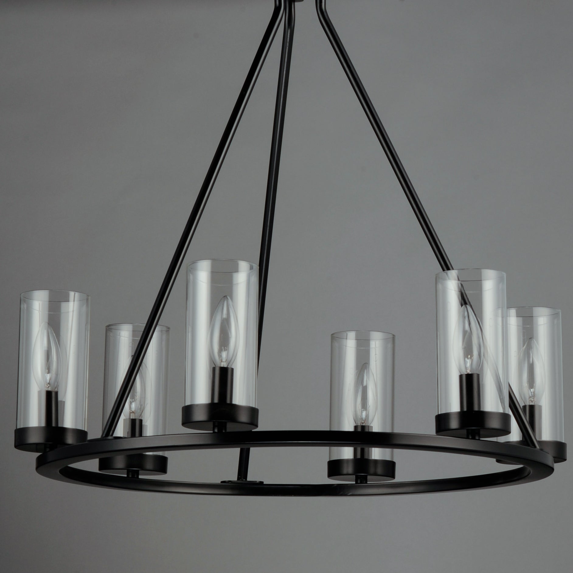 Sentinel 6-Light Chandelier Black by Maxim Lighting