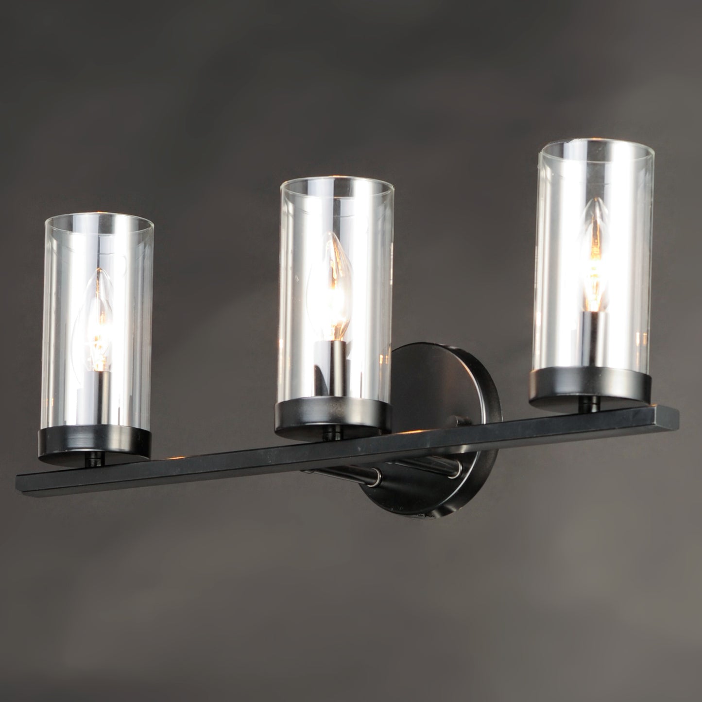 Sentinel 3-Light Bath Vanity Black by Maxim Lighting