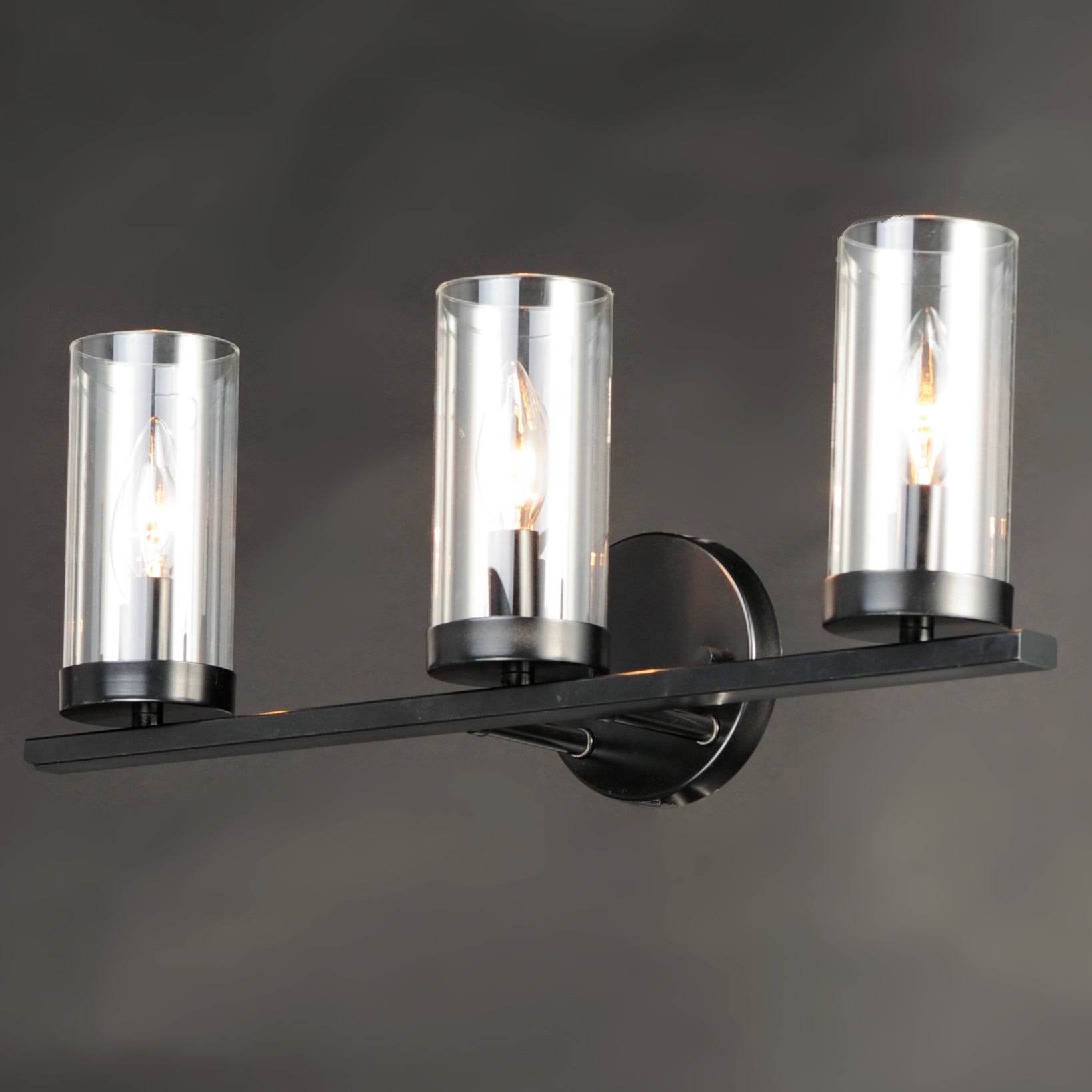Sentinel 3-Light Bath Vanity Black by Maxim Lighting