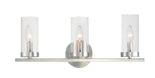 Sentinel 3-Light Bath Vanity Satin Nickel by Maxim Lighting