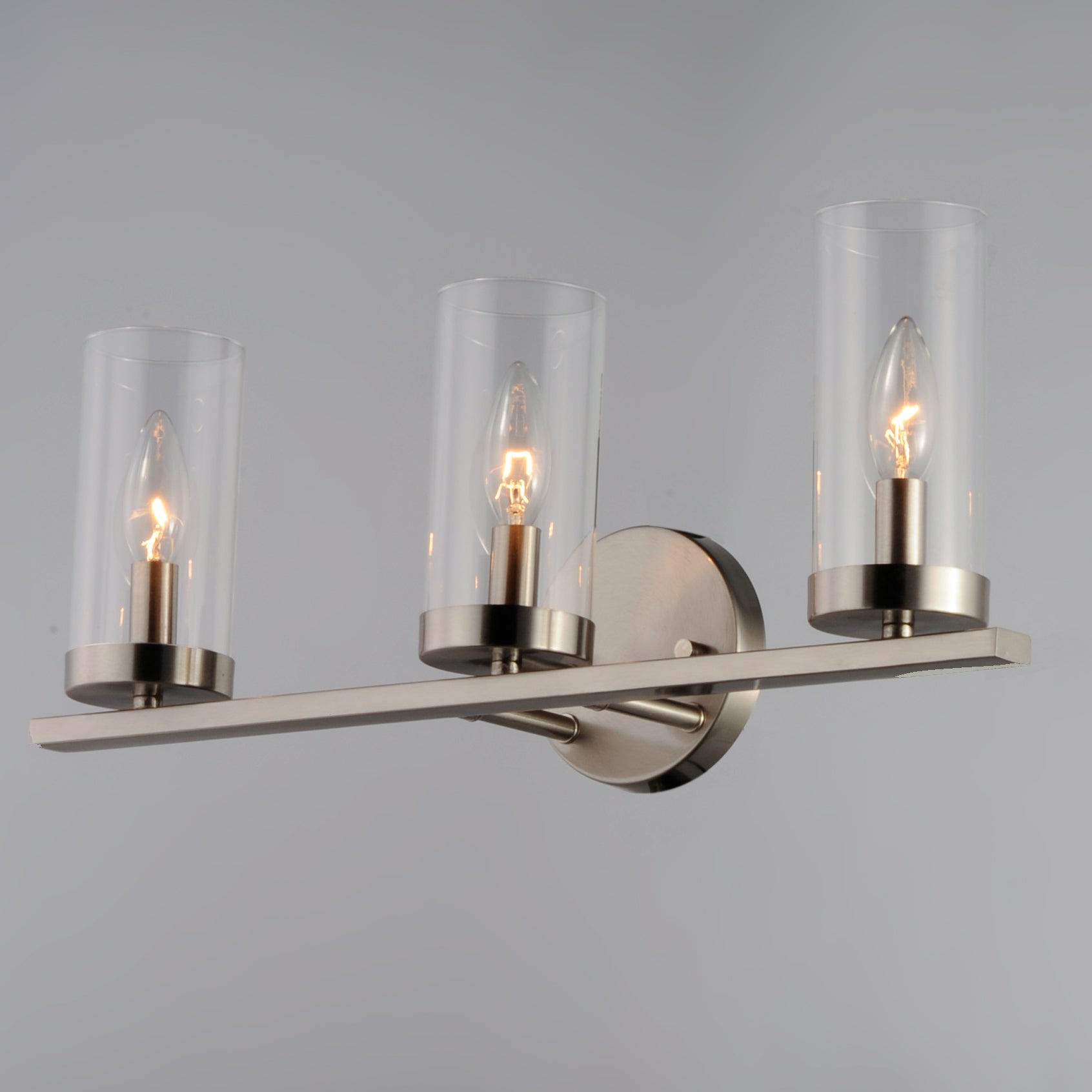 Sentinel 3-Light Bath Vanity Satin Nickel by Maxim Lighting