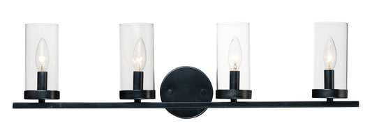 Sentinel 4-Light Bath Vanity Black by Maxim Lighting