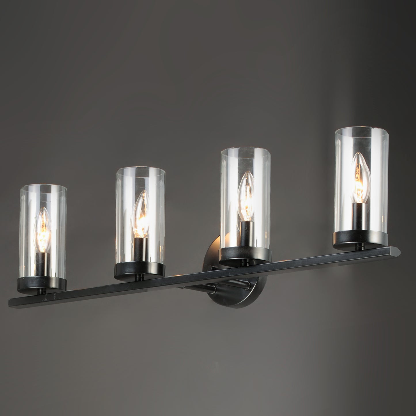 Sentinel 4-Light Bath Vanity Black by Maxim Lighting