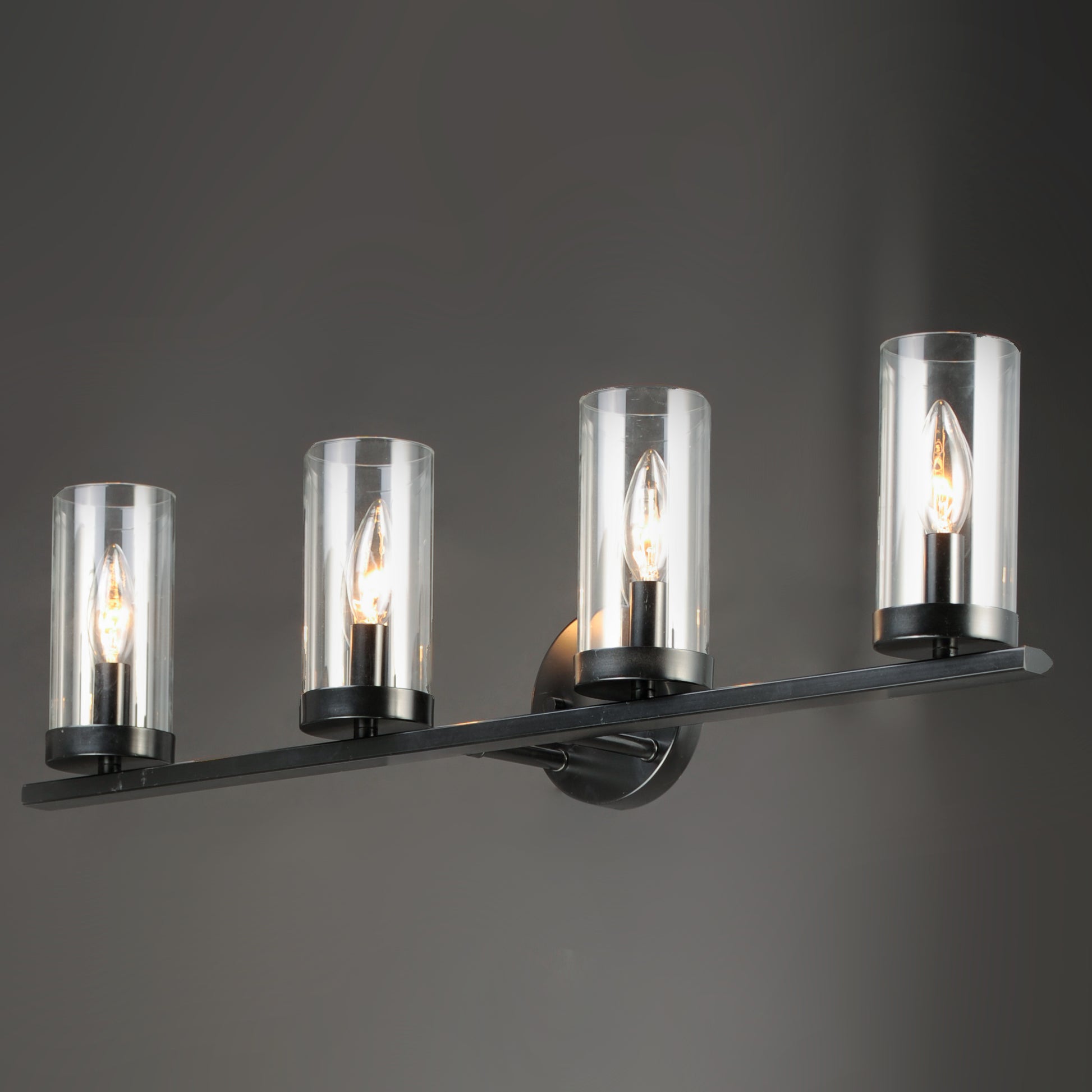 Sentinel 4-Light Bath Vanity Black by Maxim Lighting