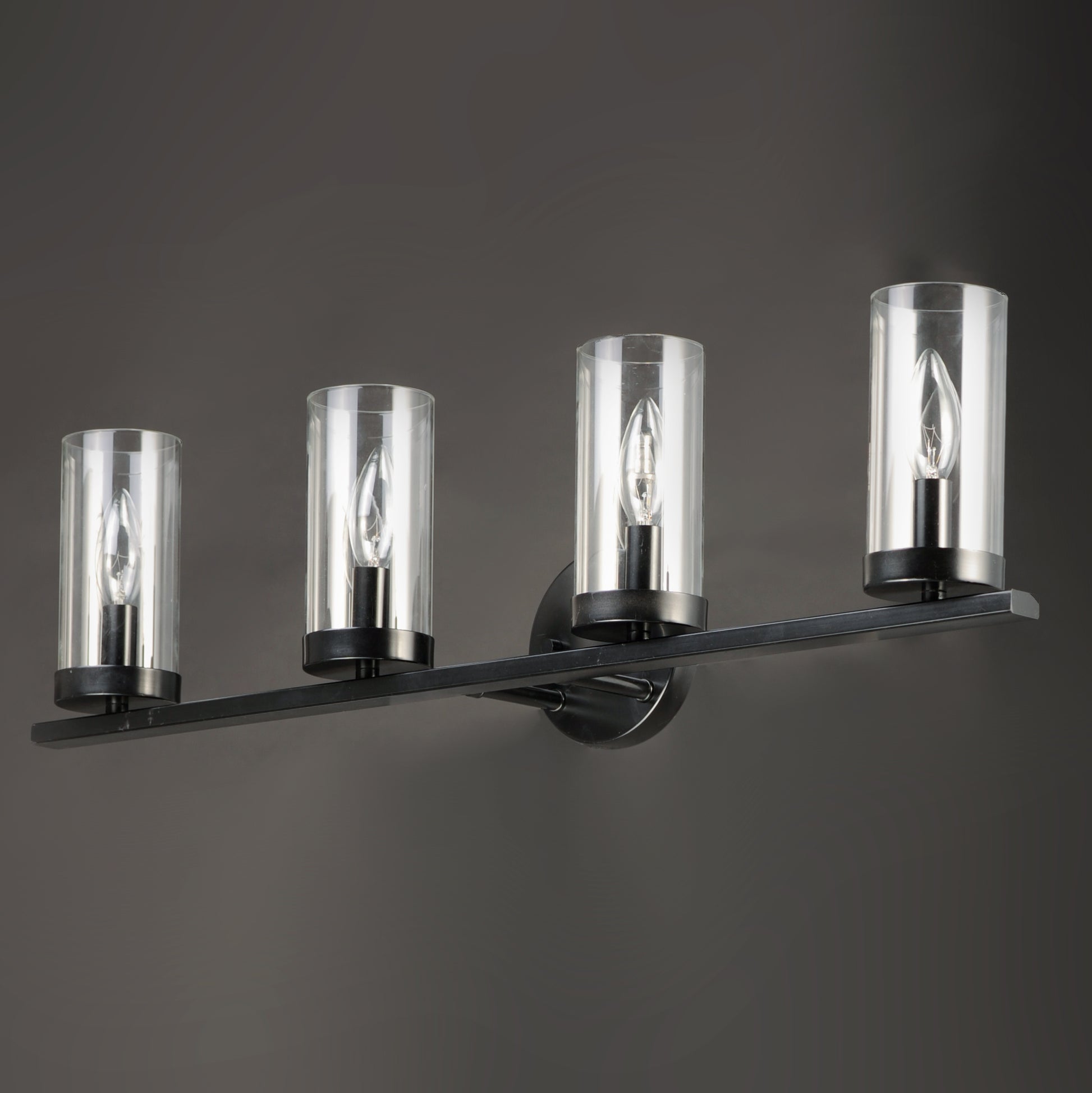 Sentinel 4-Light Bath Vanity Black by Maxim Lighting