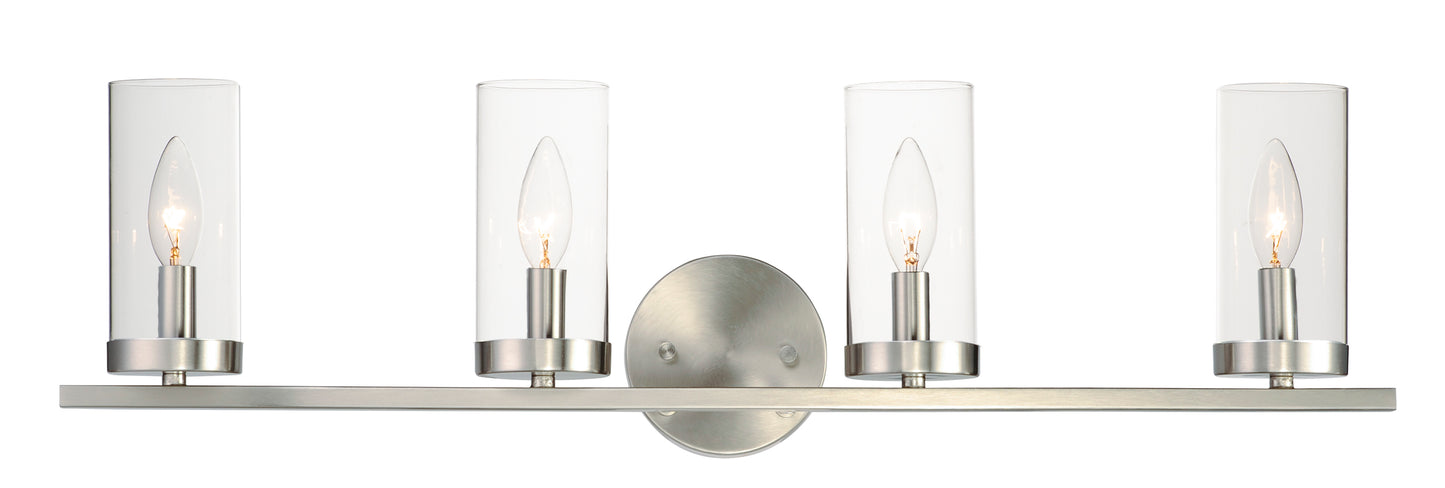 Sentinel 4-Light Bath Vanity Satin Nickel by Maxim Lighting