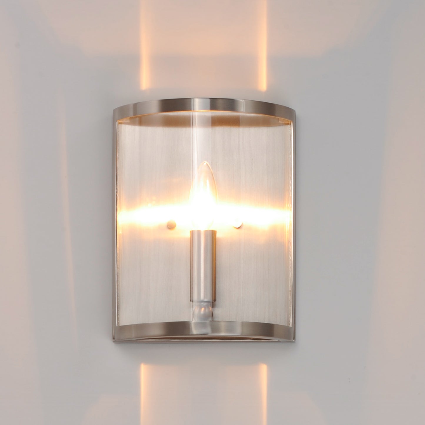 Sentinel Wall Sconce Satin Nickel by Maxim Lighting
