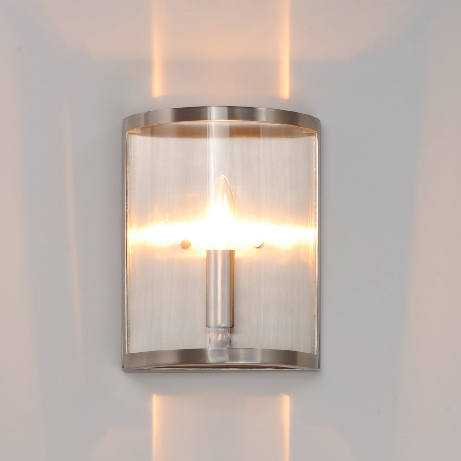Sentinel Wall Sconce Satin Nickel by Maxim Lighting